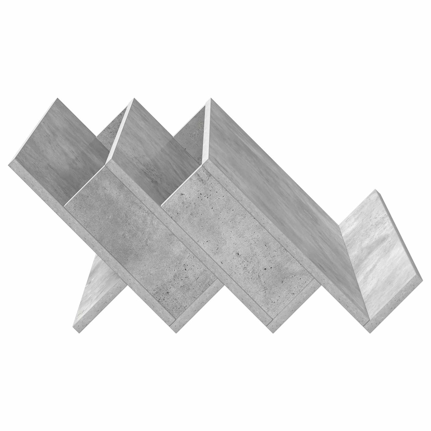 Magazinregal Beton Grau 65 x 53 x 28,5 cm Holzwerkstoff