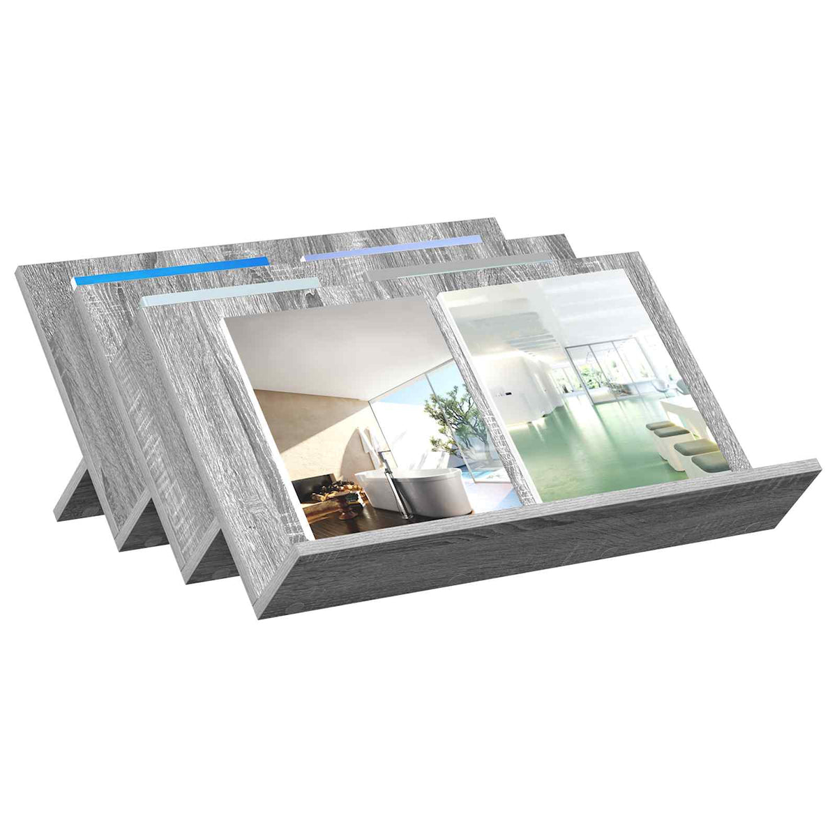 Magazinregal Sonoma-Grau 65 x 53 x 28,5 cm Holzwerkstoff