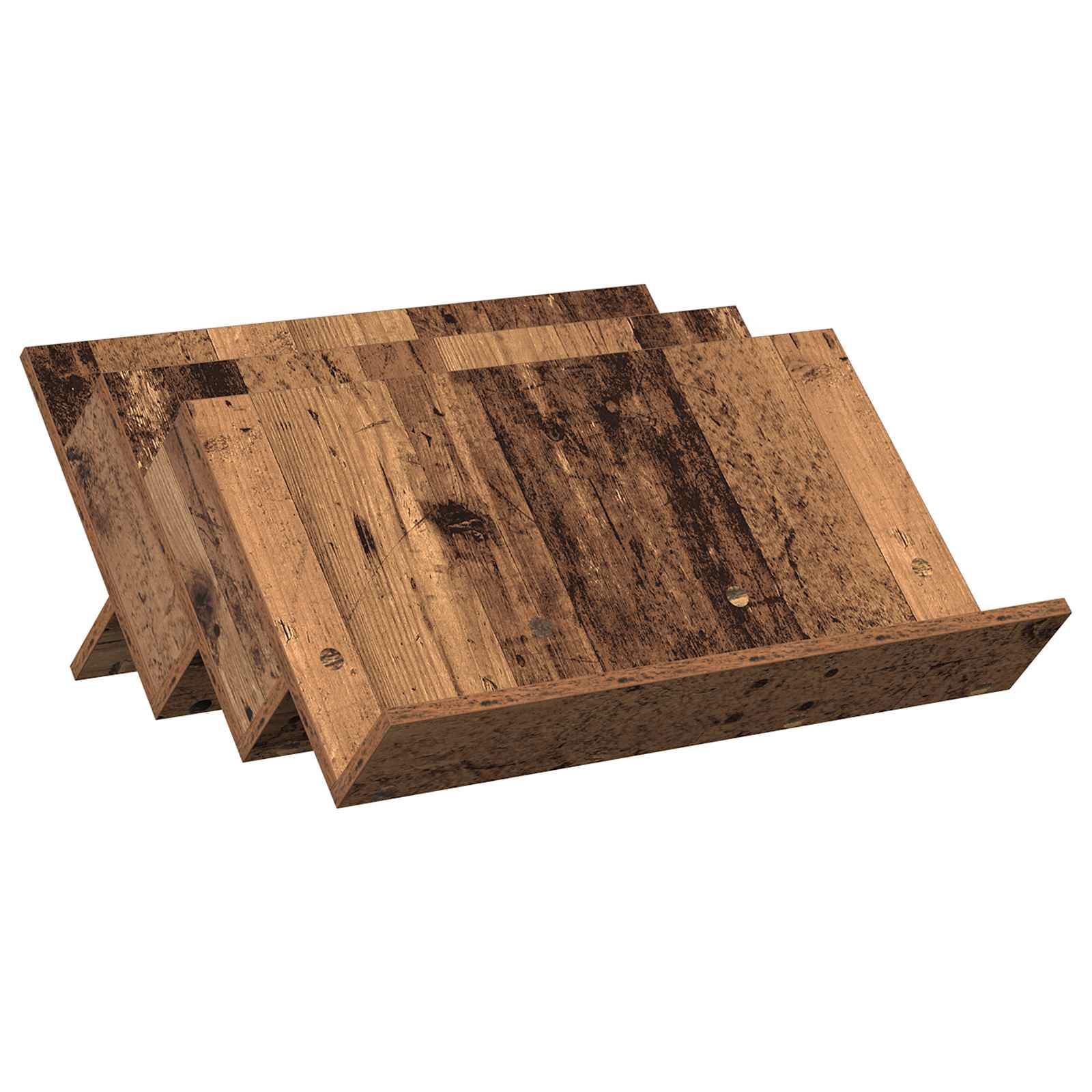 Magazinregal mit Regal Altholz 65 x 53 x 28,5 cm Holzwerkstoff