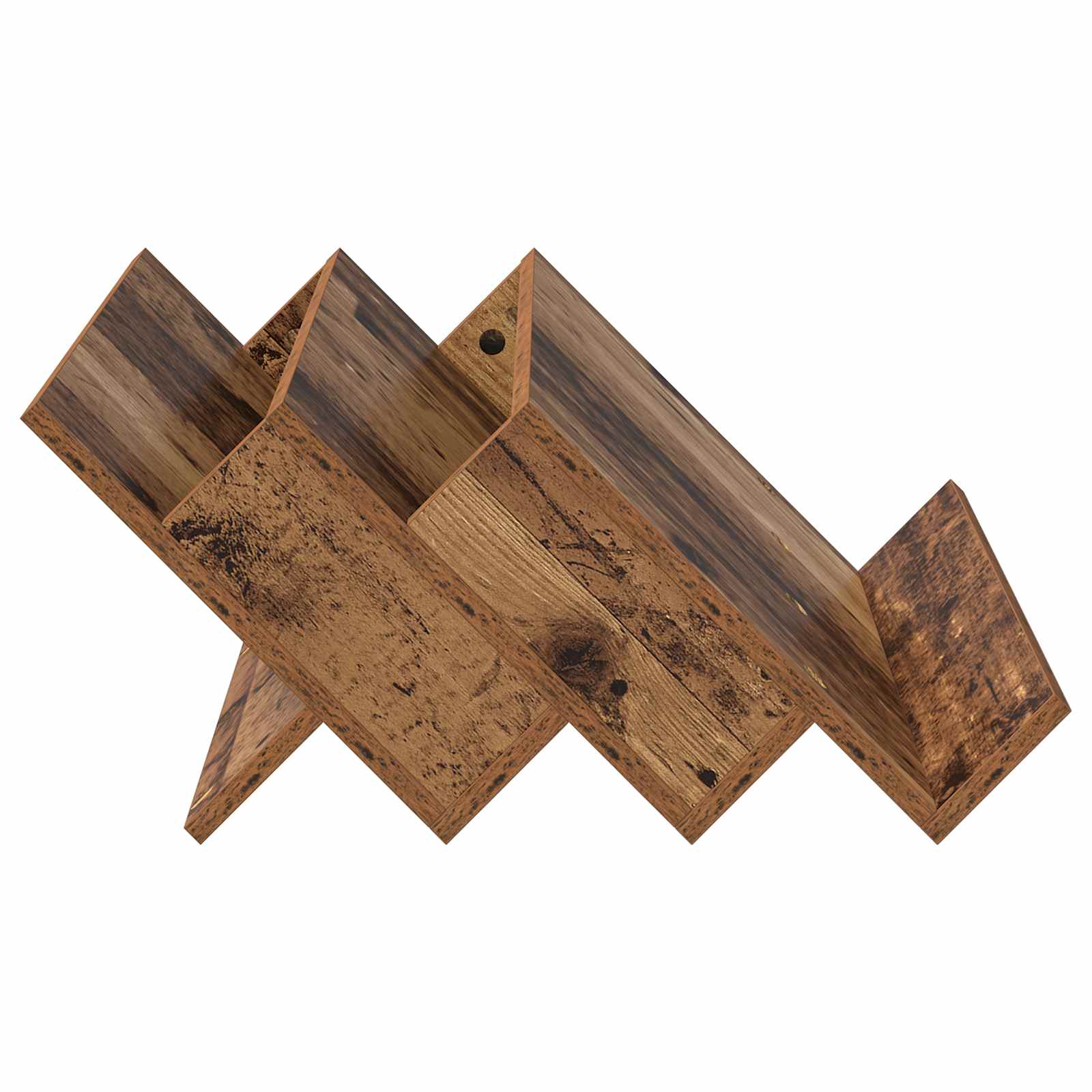 Magazinregal mit Regal Altholz 65 x 53 x 28,5 cm Holzwerkstoff