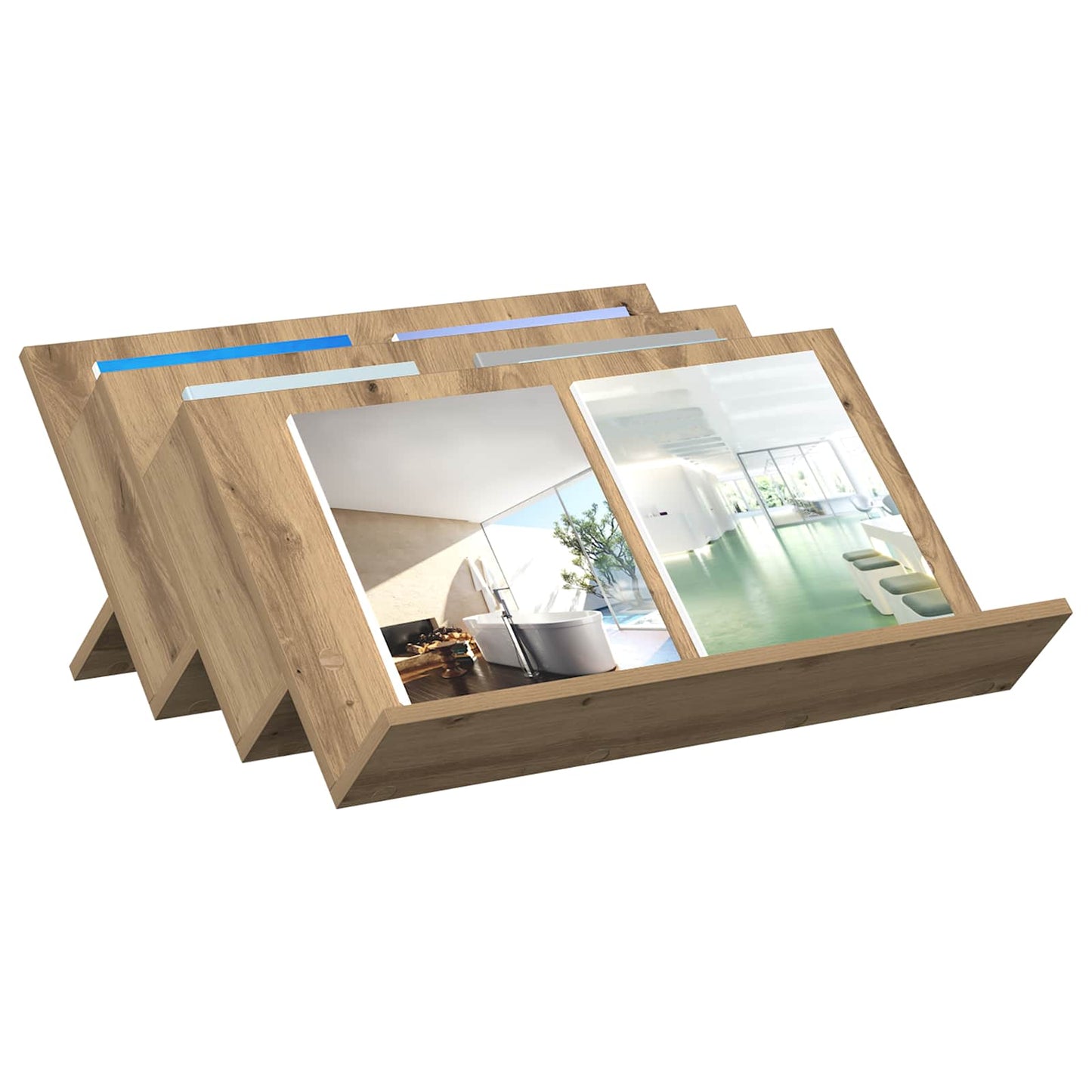 Magazinregal Artisan-Eiche 65 x 53 x 28,5 cm Holzwerkstoff
