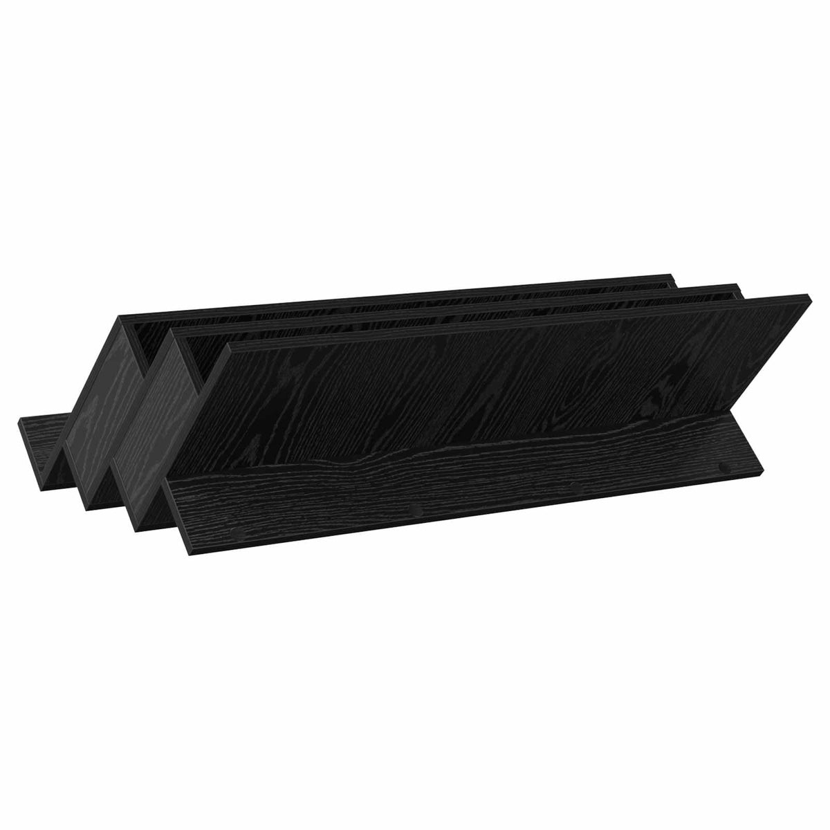 Magazinregal mit Regal Schwarz Eichen-Optik 90 x 53 x 28,5 cm
