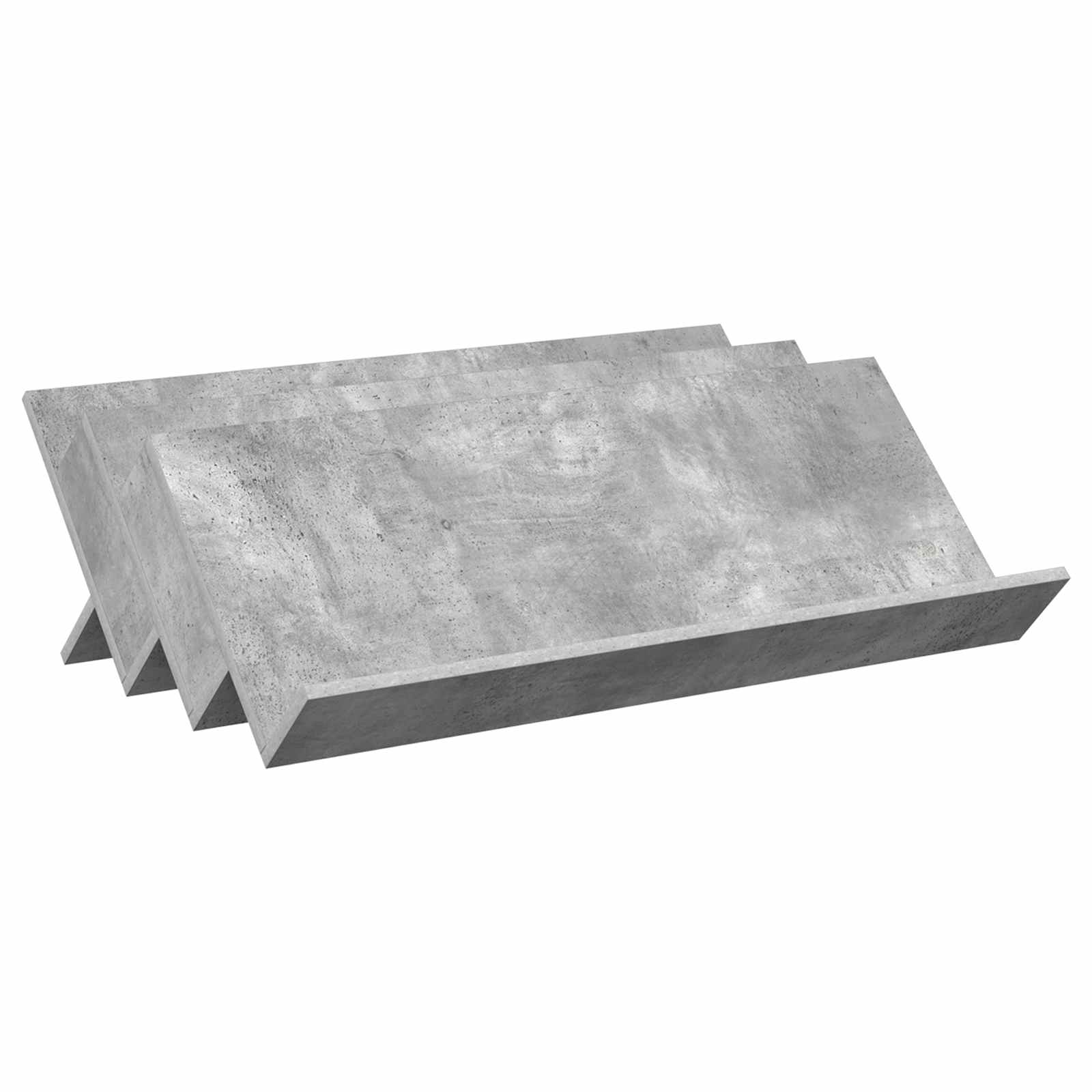 Magazinregal Beton Grau 90 x 53 x 28,5 cm Holzwerkstoff