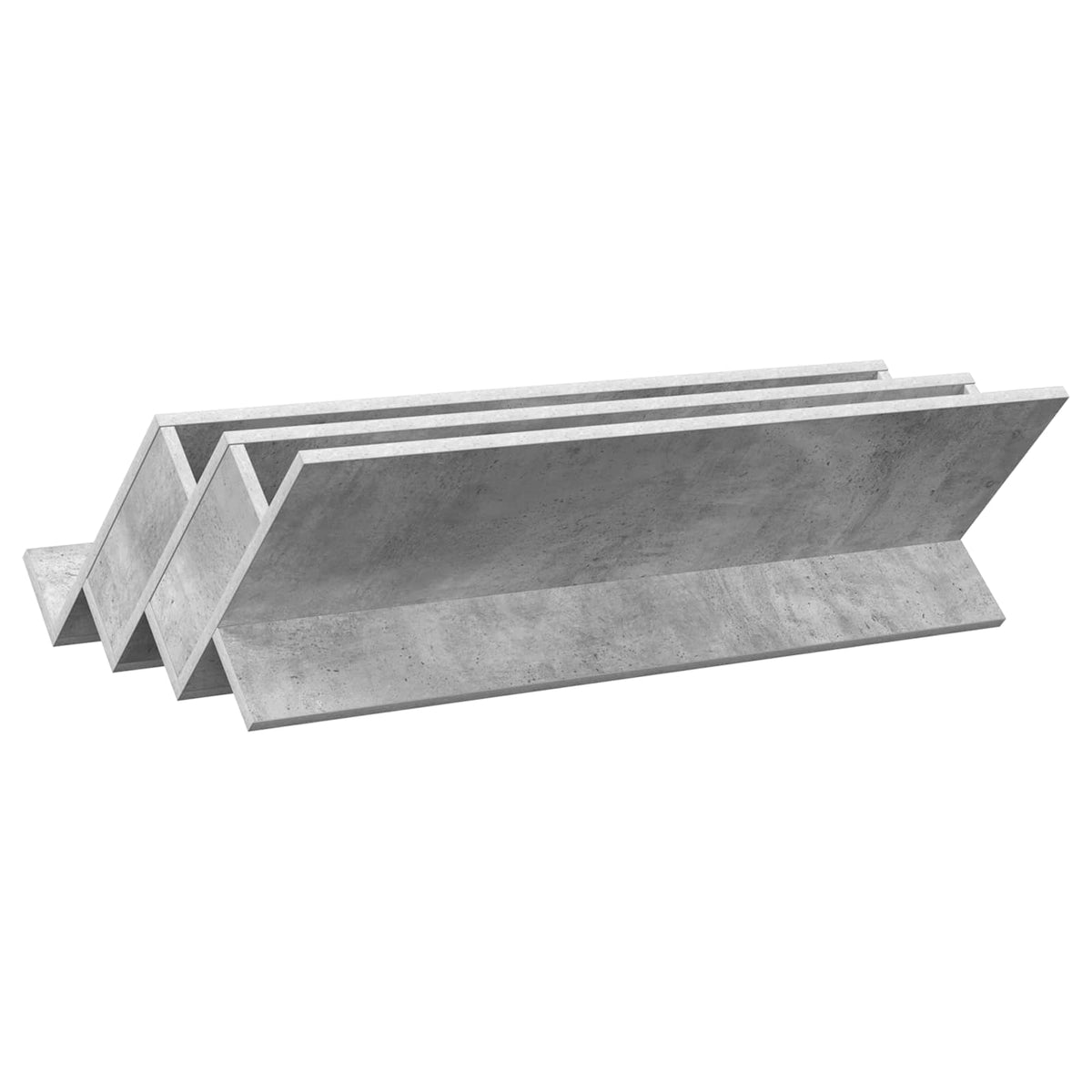 Magazinregal Beton Grau 90 x 53 x 28,5 cm Holzwerkstoff
