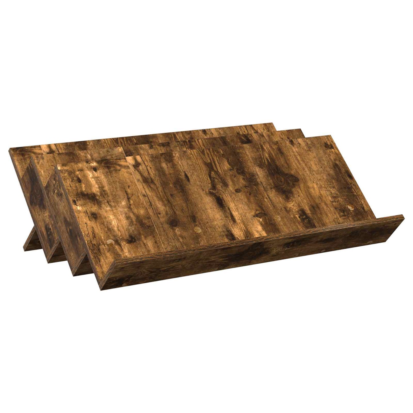 Magazinregal Räuchereiche 90 x 53 x 28,5 cm Holzwerkstoff