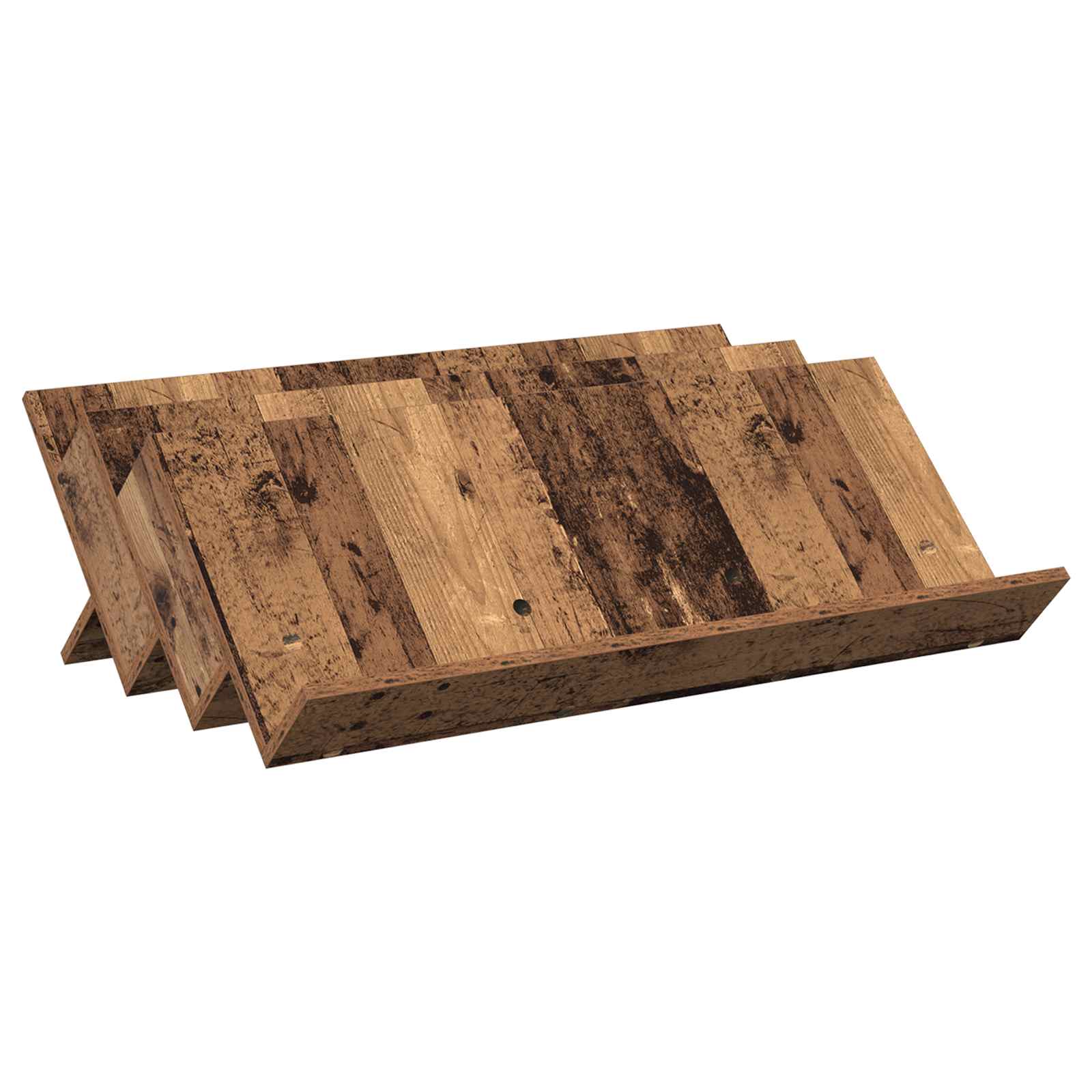 Magazinregal mit Regal Altholz 90 x 53 x 28,5 cm Holzwerkstoff