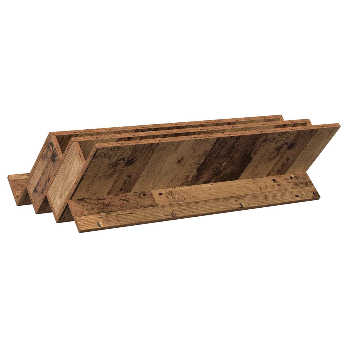 Magazinregal mit Regal Altholz 90 x 53 x 28,5 cm Holzwerkstoff