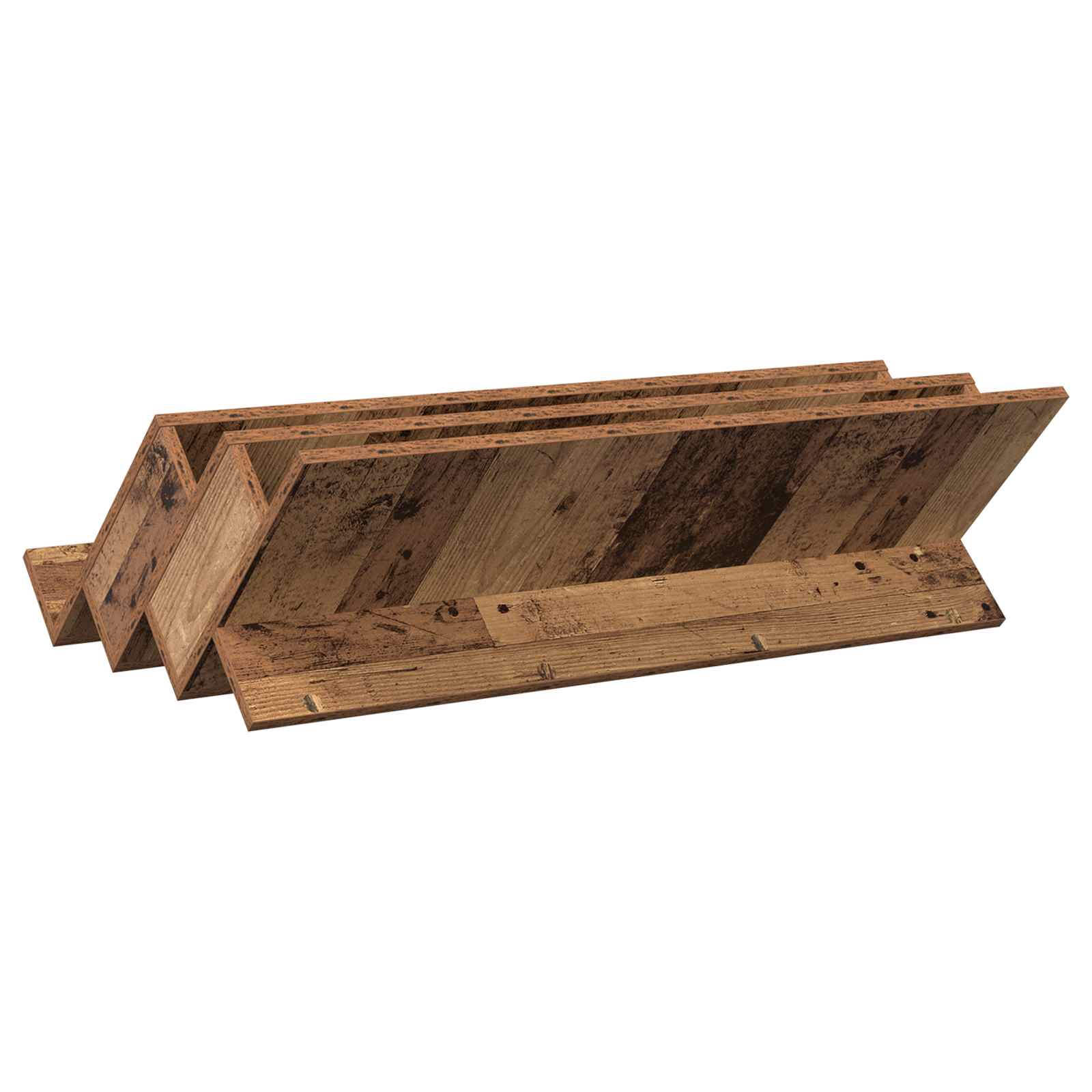 Magazinregal mit Regal Altholz 90 x 53 x 28,5 cm Holzwerkstoff