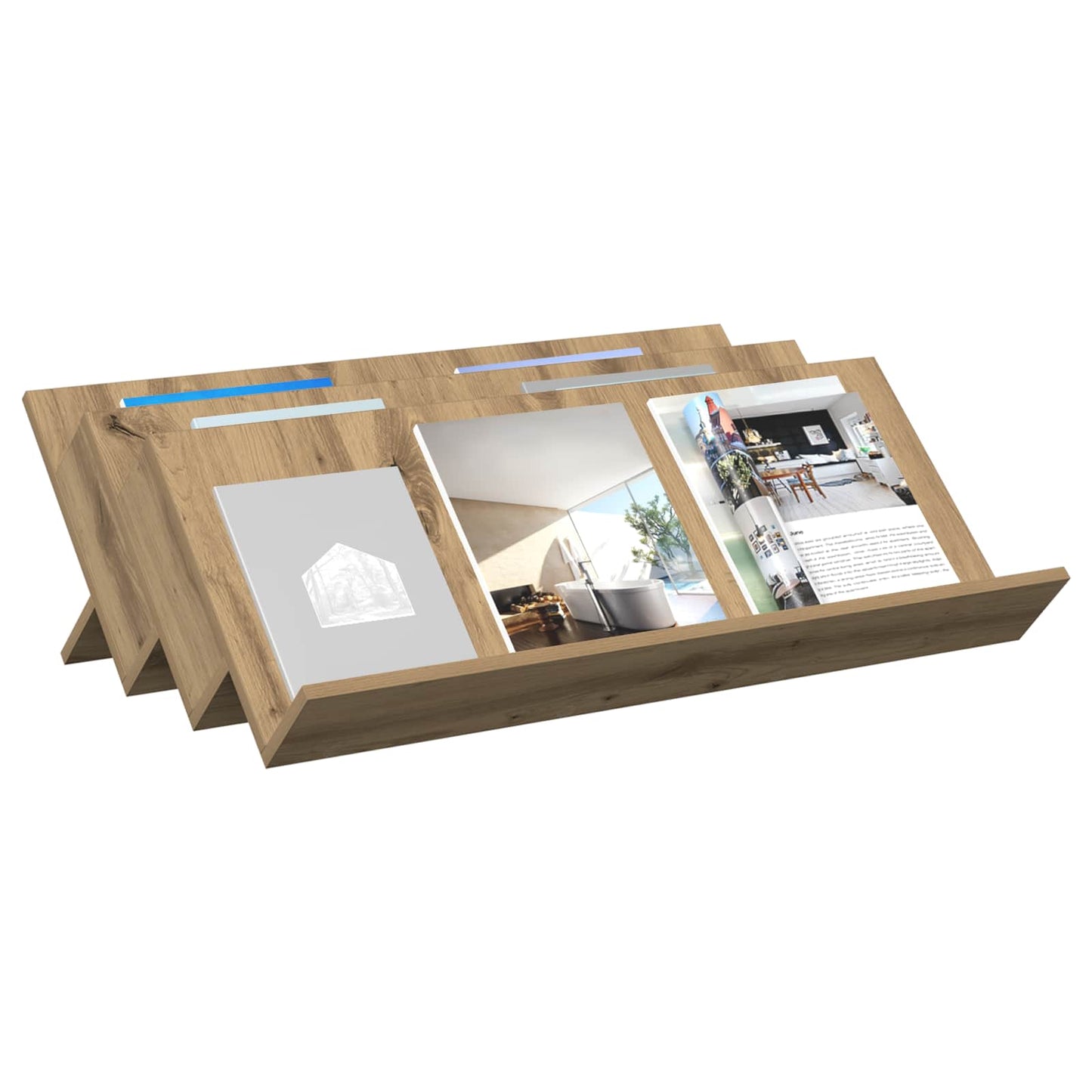 Magazinregal Artisan-Eiche 90 x 53 x 28,5 cm Holzwerkstoff