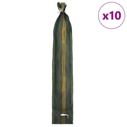 Sandsäcke 10 stk. Dunkelgrün 120 x 27 cm HDPE