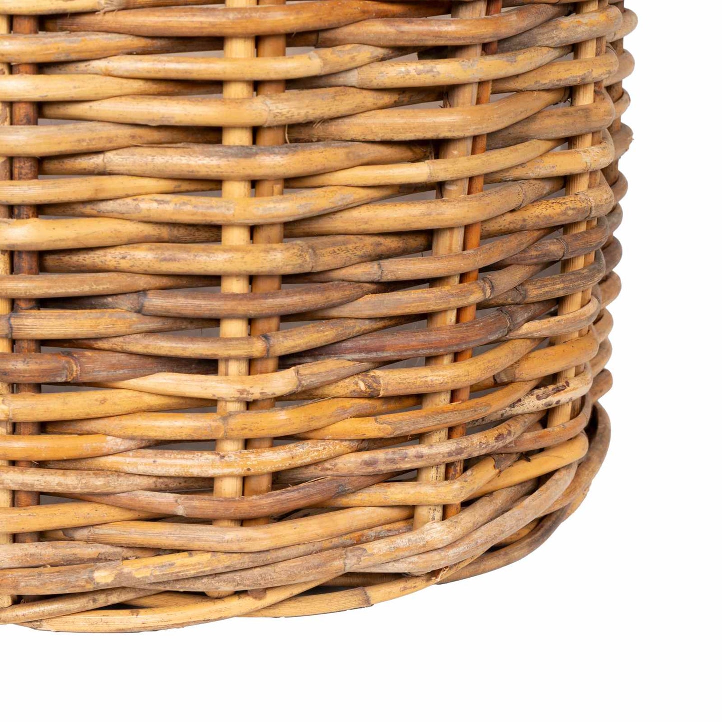 Blumentopf Korb GENDT 2 stk. Naturbraun Kubu Rattan