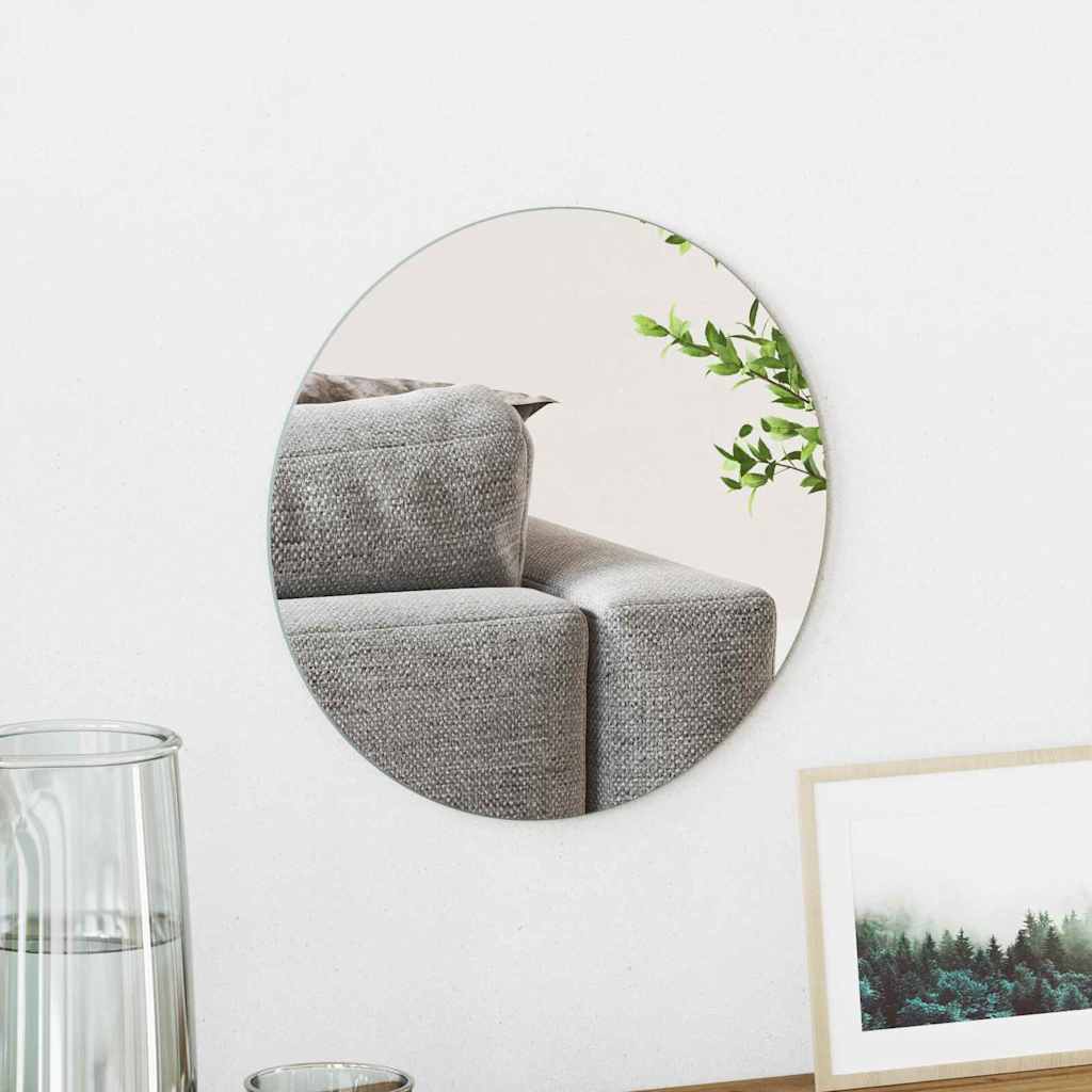 Wandspiegel Rund Ø 30 cm Gehärtetes Glas