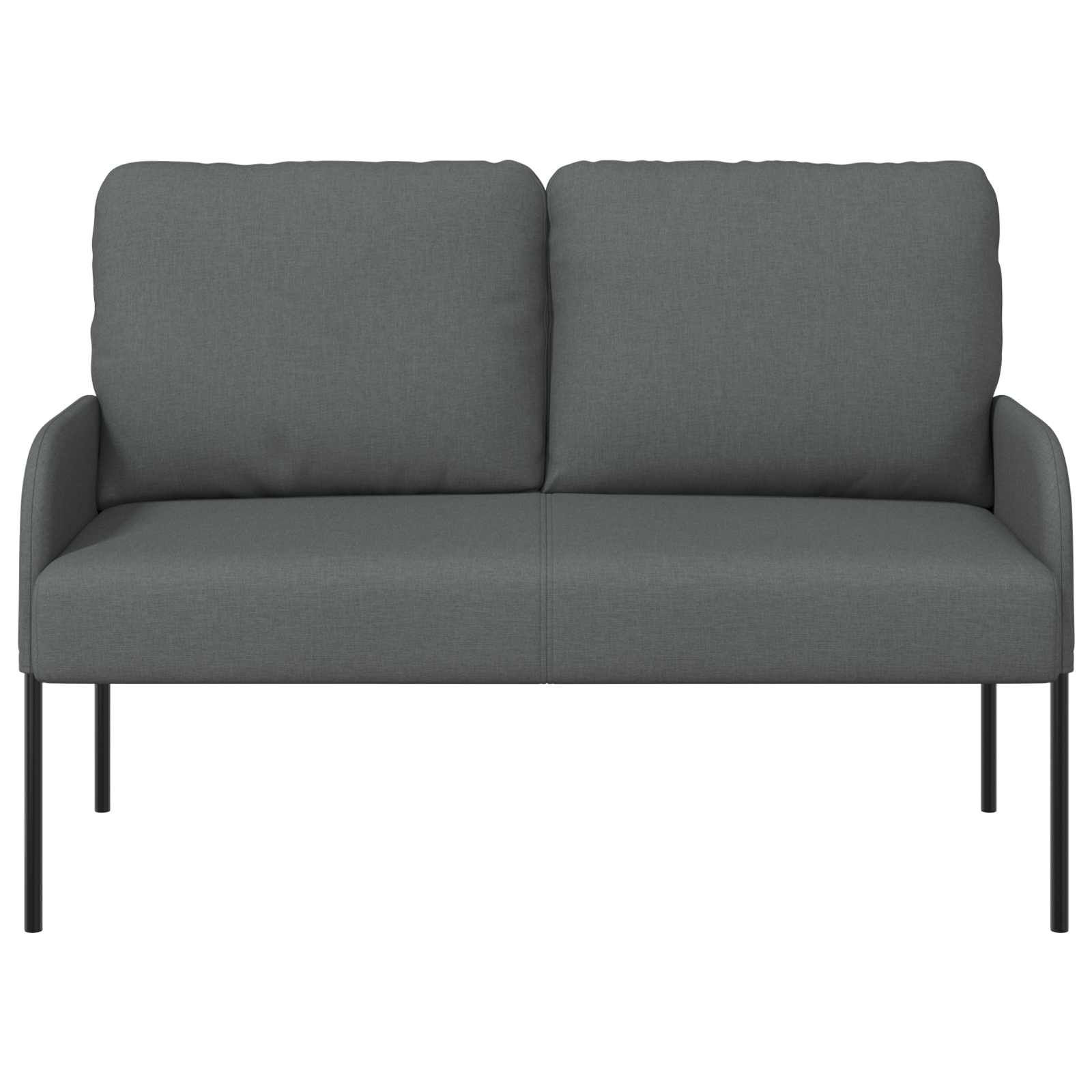 Sofas mit Kissen 110cm Dunkelgrau Sperrholz