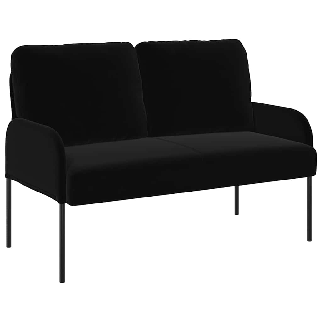 Sofas mit Kissen 110cm Schwarz Sperrholz
