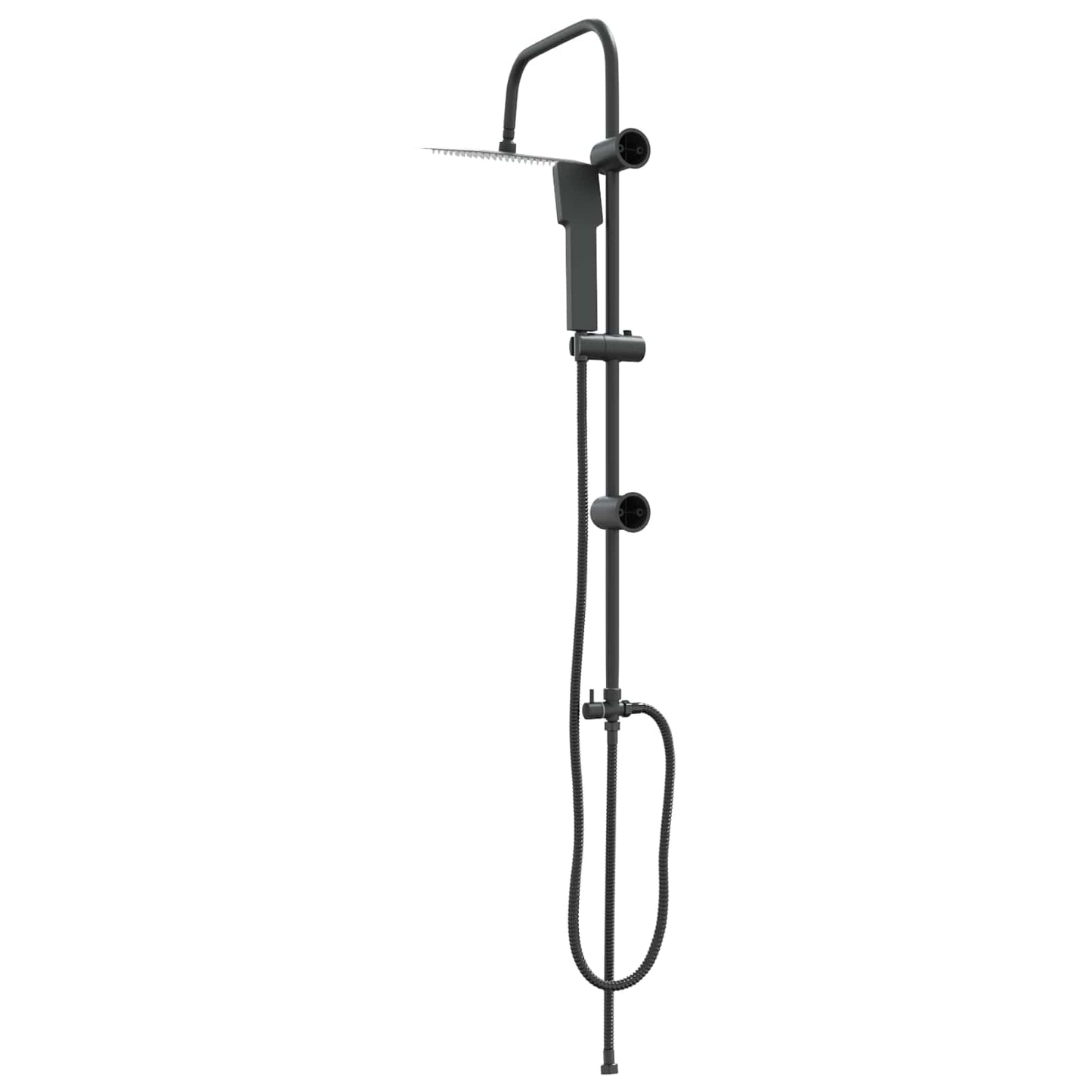 Duschsystem Schwarz 47 x 20 x 95 cm Edelstahl