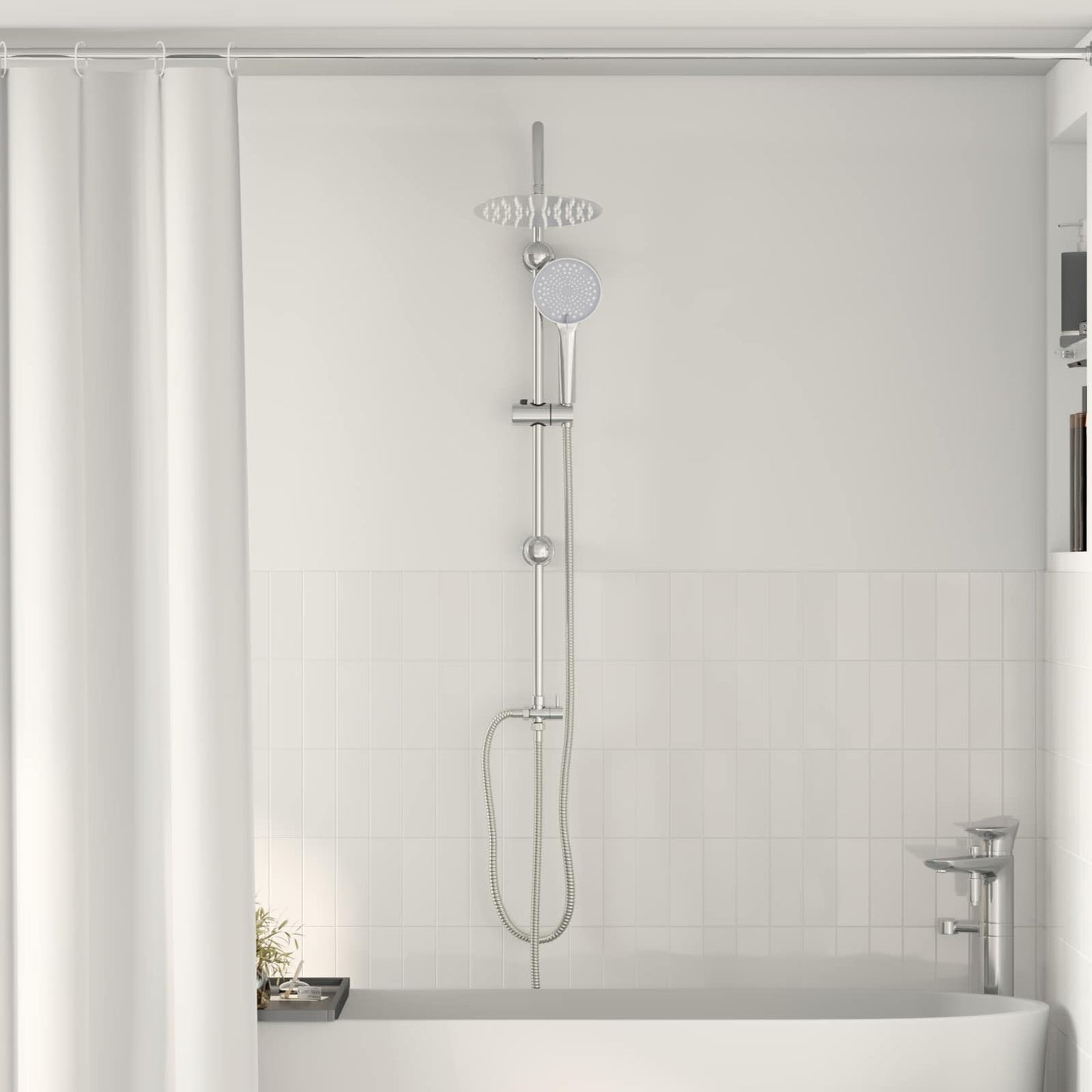 Duschsystem Silber 47 x 20 x 95 cm Edelstahl