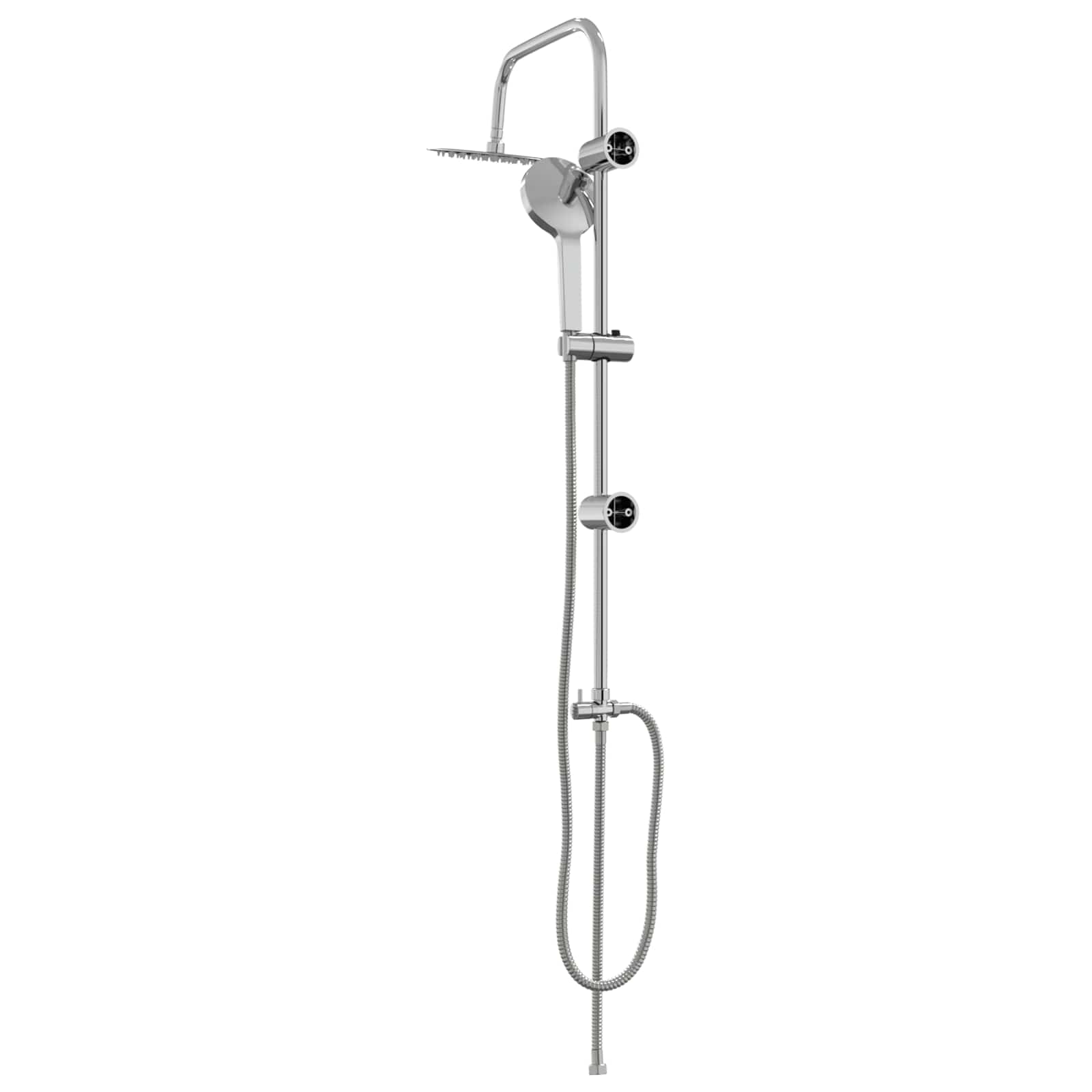 Duschsystem Silber 47 x 20 x 95 cm Edelstahl