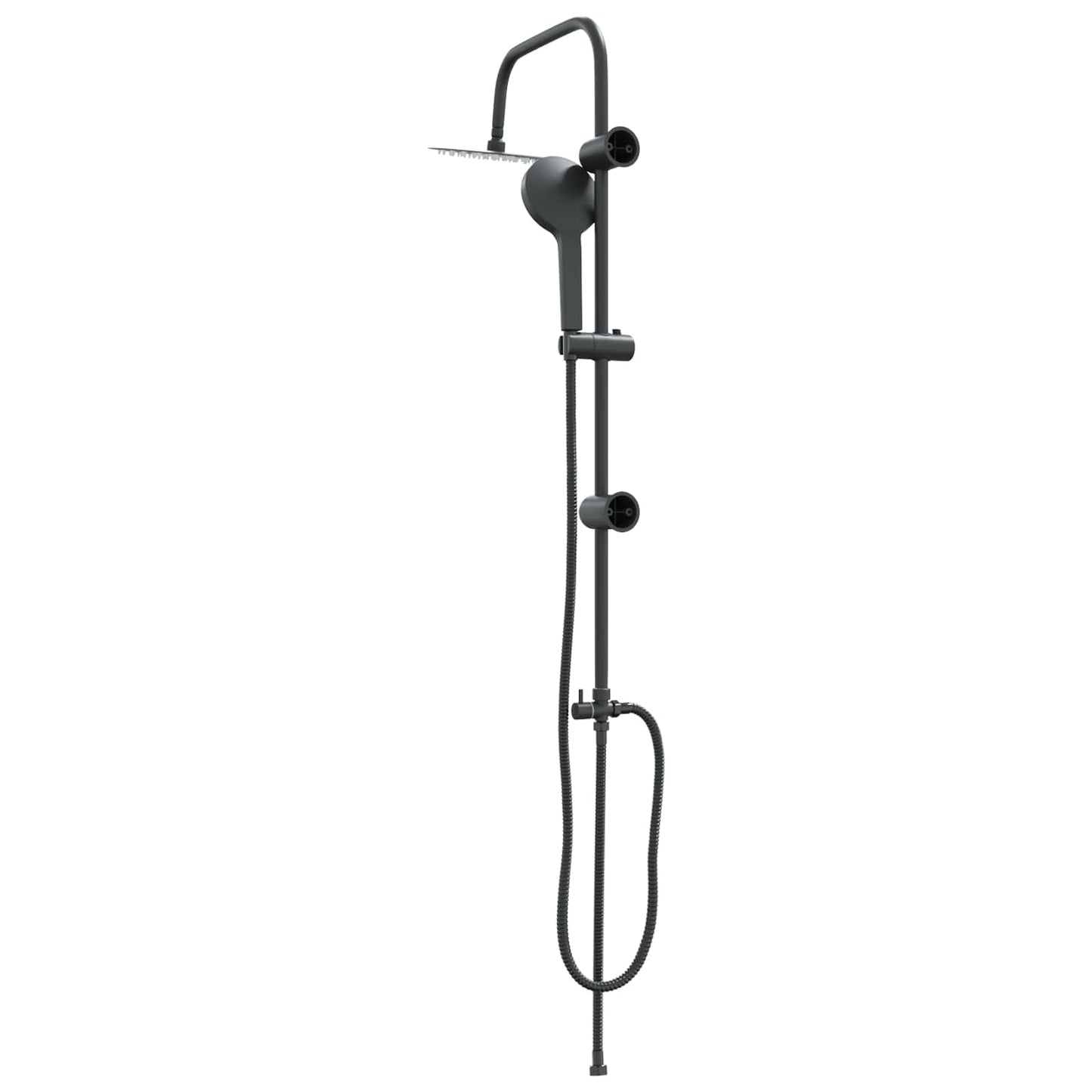 Duschsystem Schwarz 47 x 20 x 95 cm Edelstahl