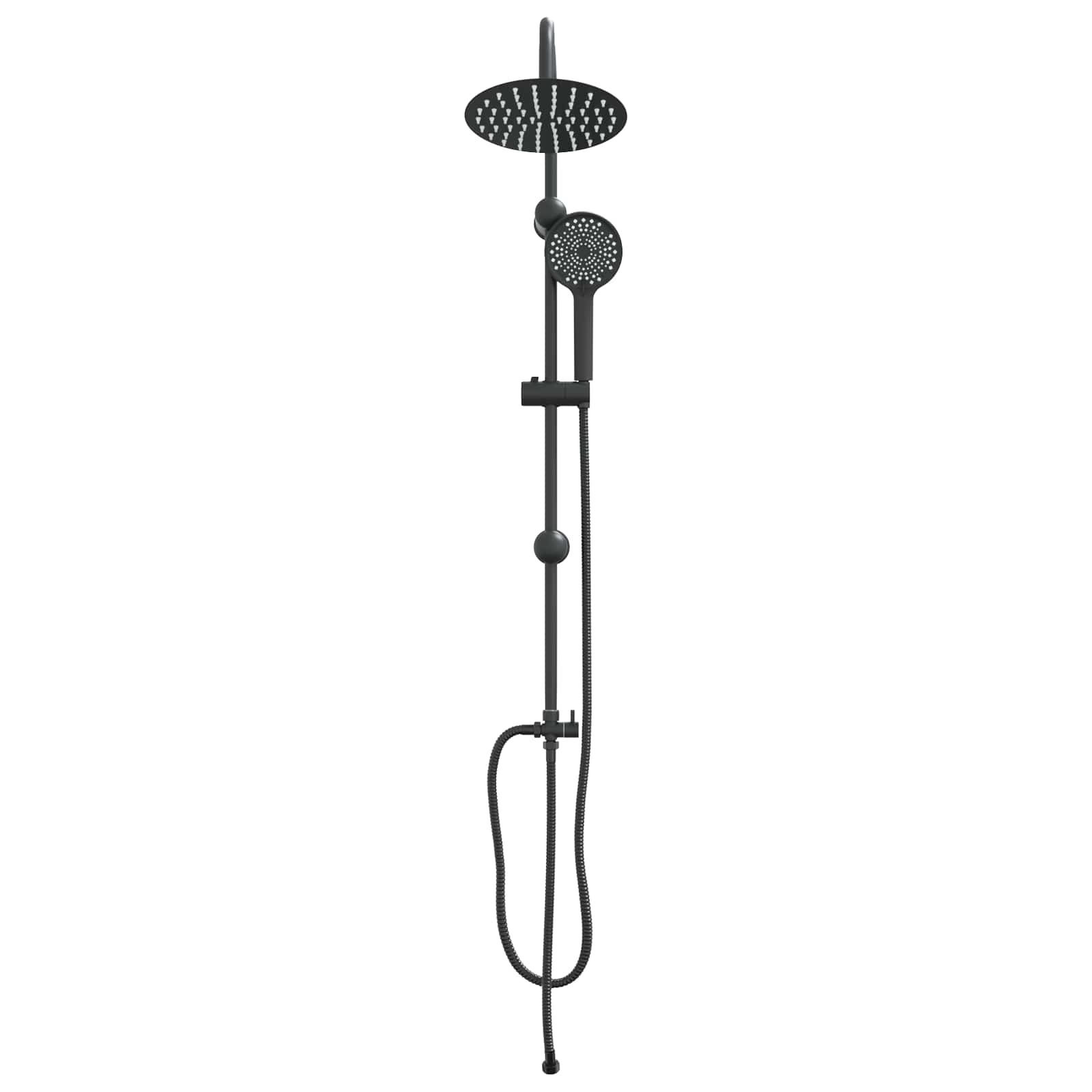 Duschsystem Schwarz 47 x 20 x 95 cm Edelstahl