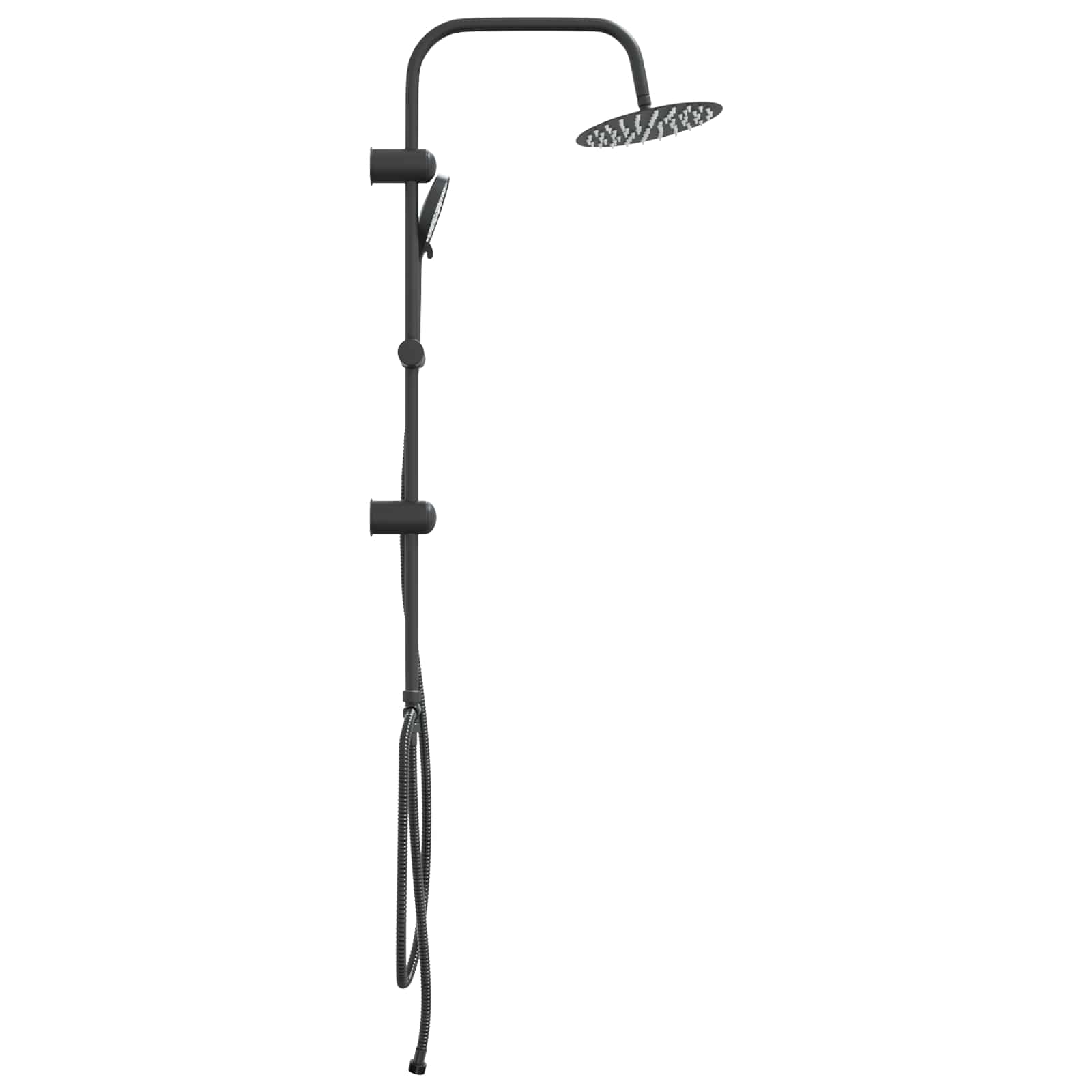 Duschsystem Schwarz 47 x 20 x 95 cm Edelstahl
