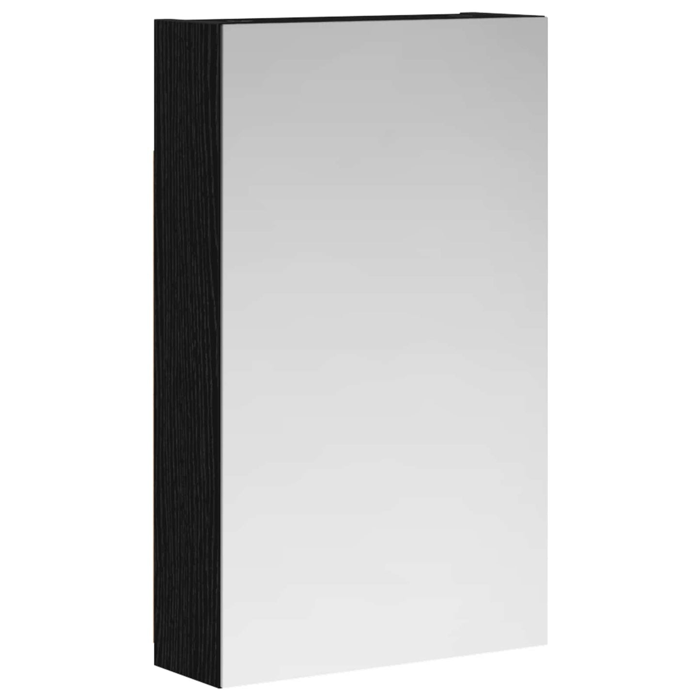 Badezimmerspiegelschrank Schwarz Eichen-Optik 30 x 10,5 x 50 cm