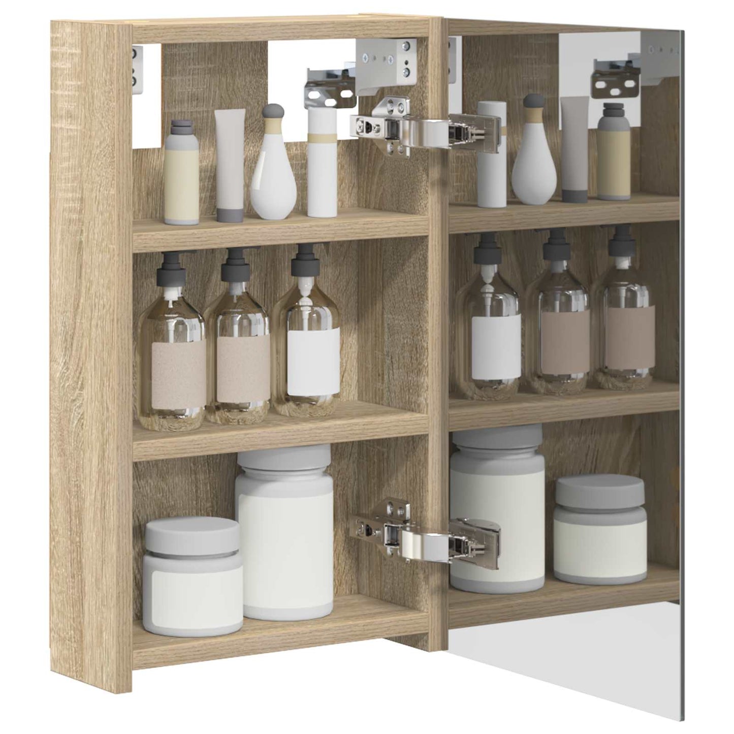 Badezimmerspiegelschrank Sonoma-Eiche 30 x 10,5 x 50 cm