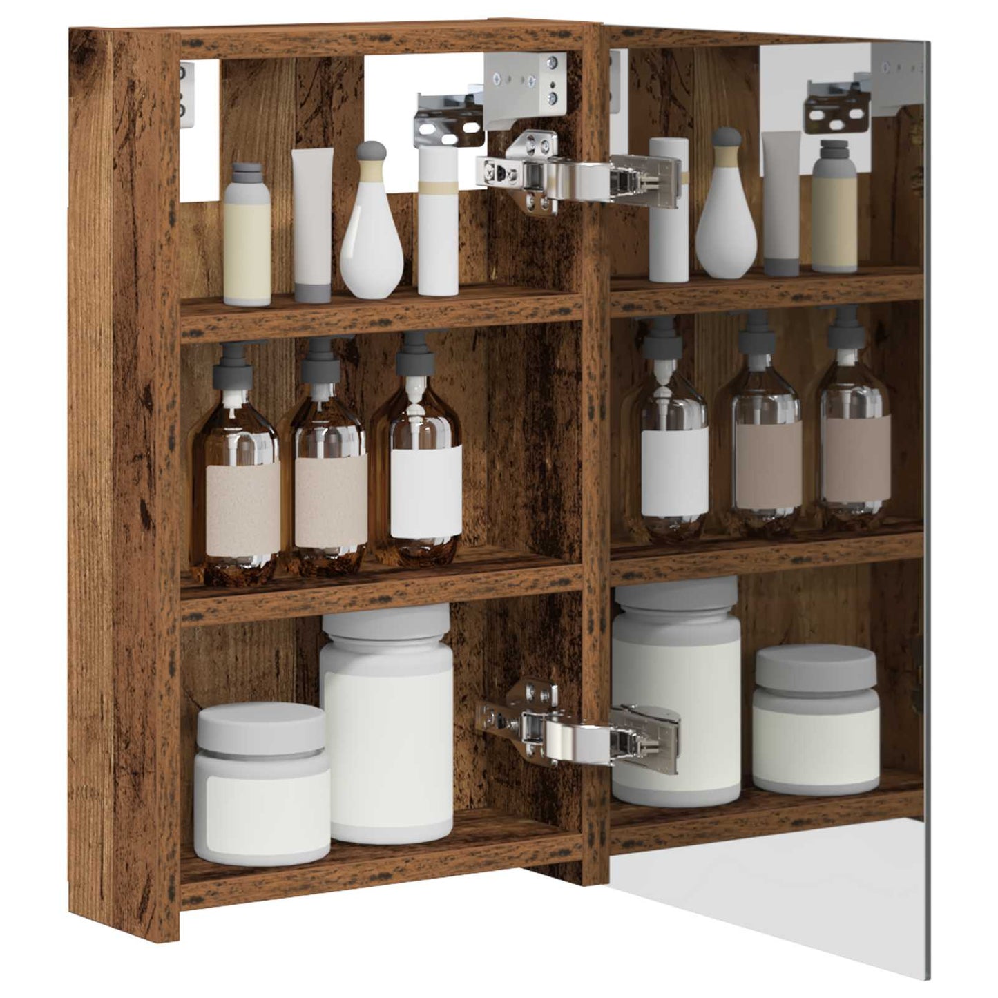 Badezimmerspiegelschrank Altholz 30 x 10,5 x 50 cm