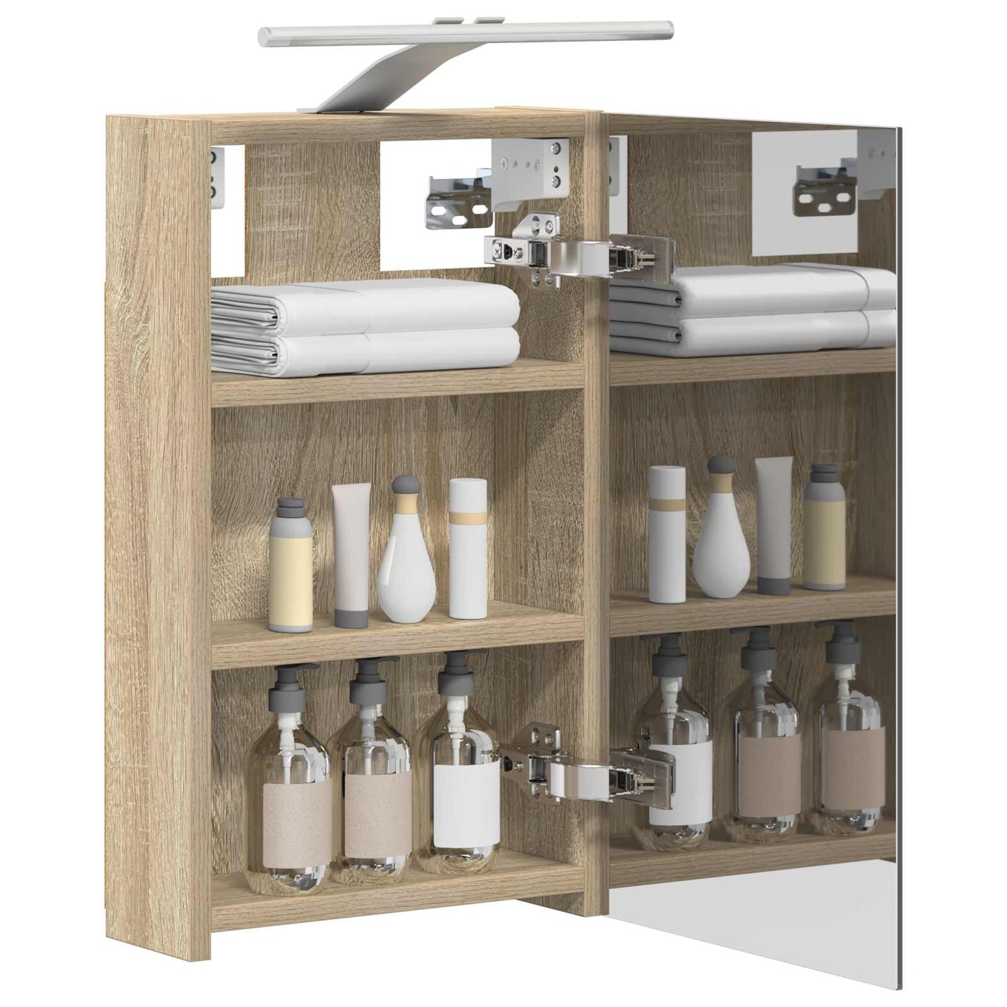 Badezimmerspiegelschrank Sonoma-Eiche 30 x 10,5 x 50 cm