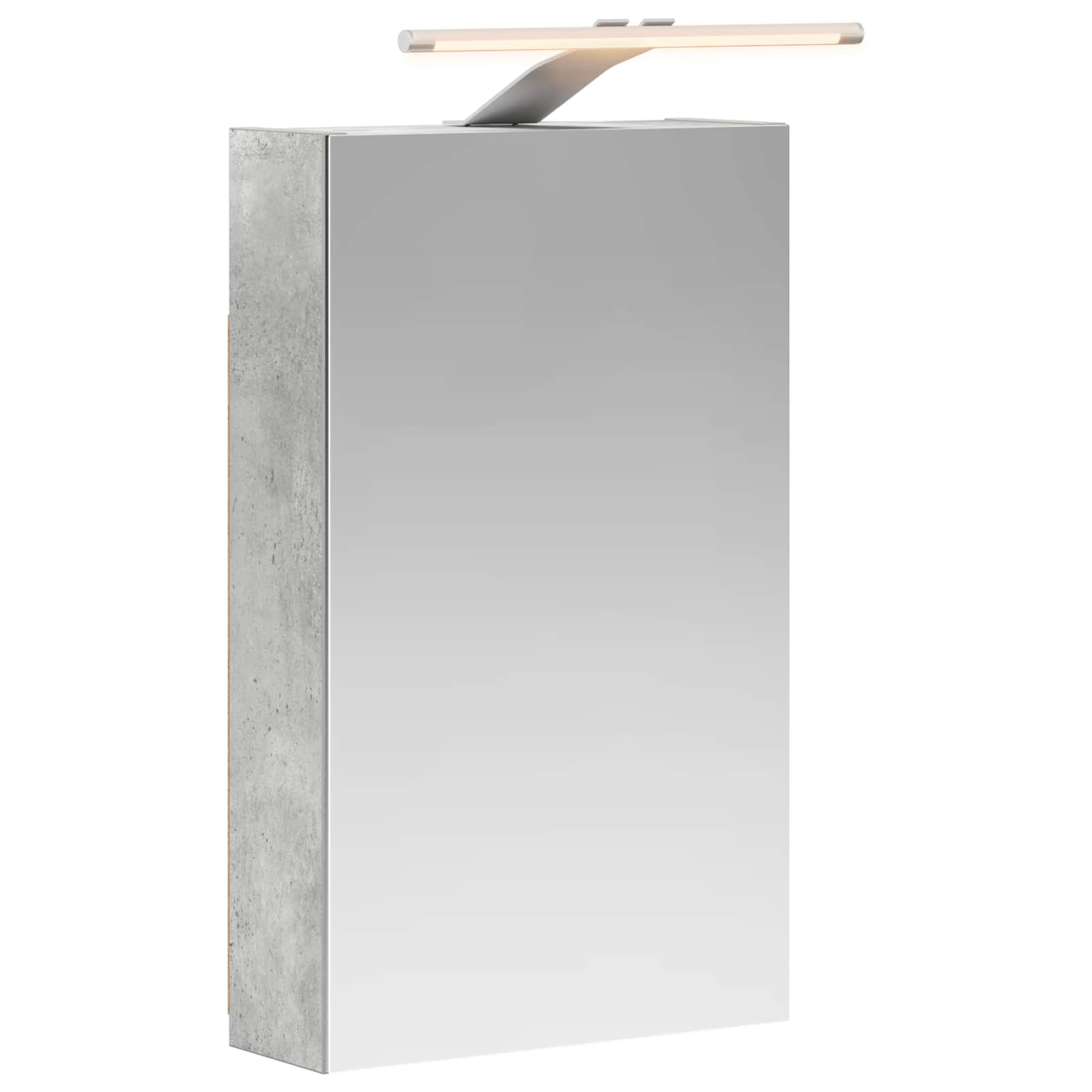 Badezimmerspiegelschrank Beton Grau 30 x 10,5 x 50 cm