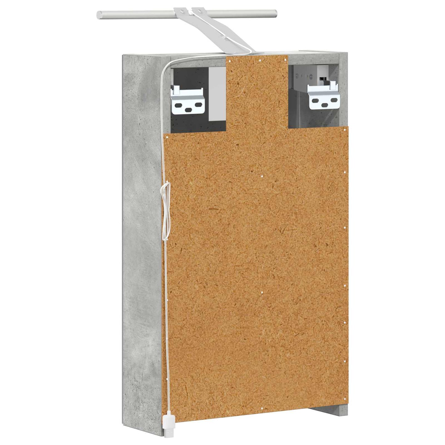 Badezimmerspiegelschrank Beton Grau 30 x 10,5 x 50 cm