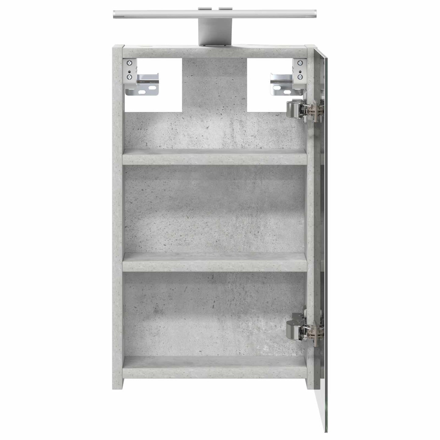 Badezimmerspiegelschrank Beton Grau 30 x 10,5 x 50 cm
