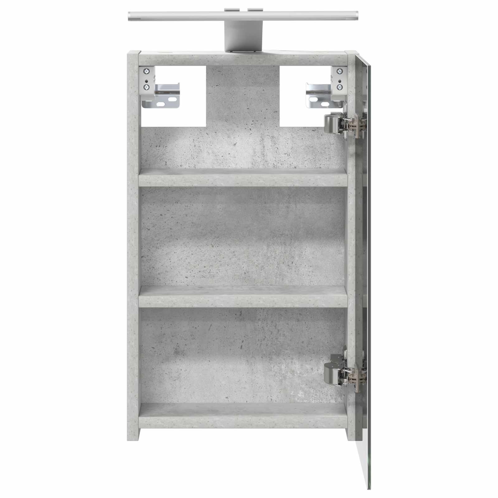 Badezimmerspiegelschrank Beton Grau 30 x 10,5 x 50 cm