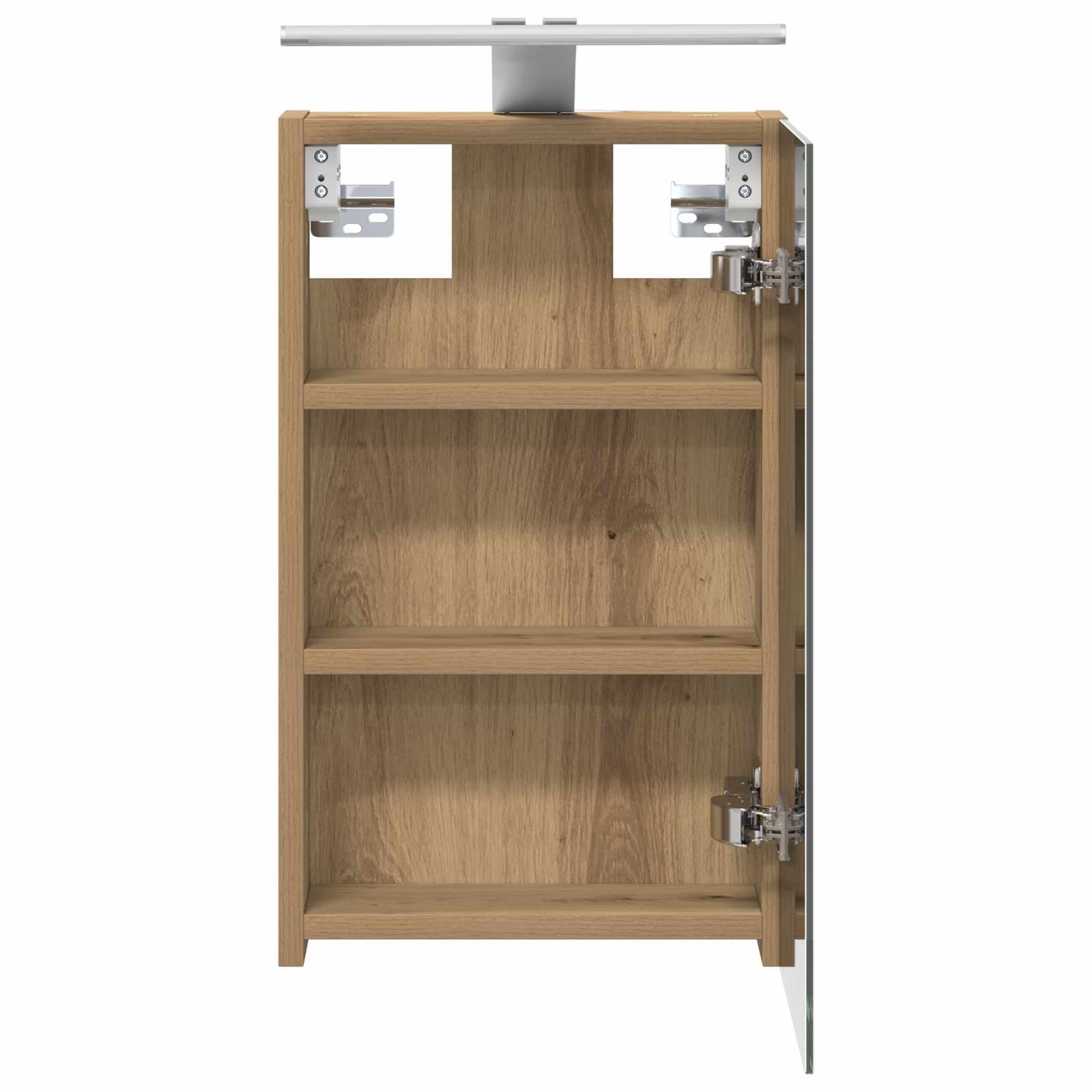 Badezimmerspiegelschrank Kunsthandwerk Eiche 30 x 10,5 x 50 cm