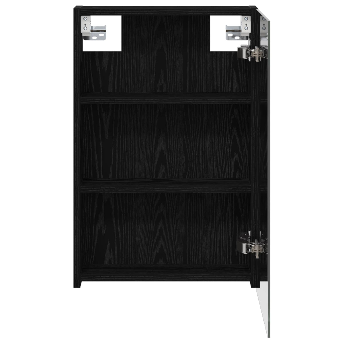 Badezimmerspiegelschrank Schwarz Eichen-Optik