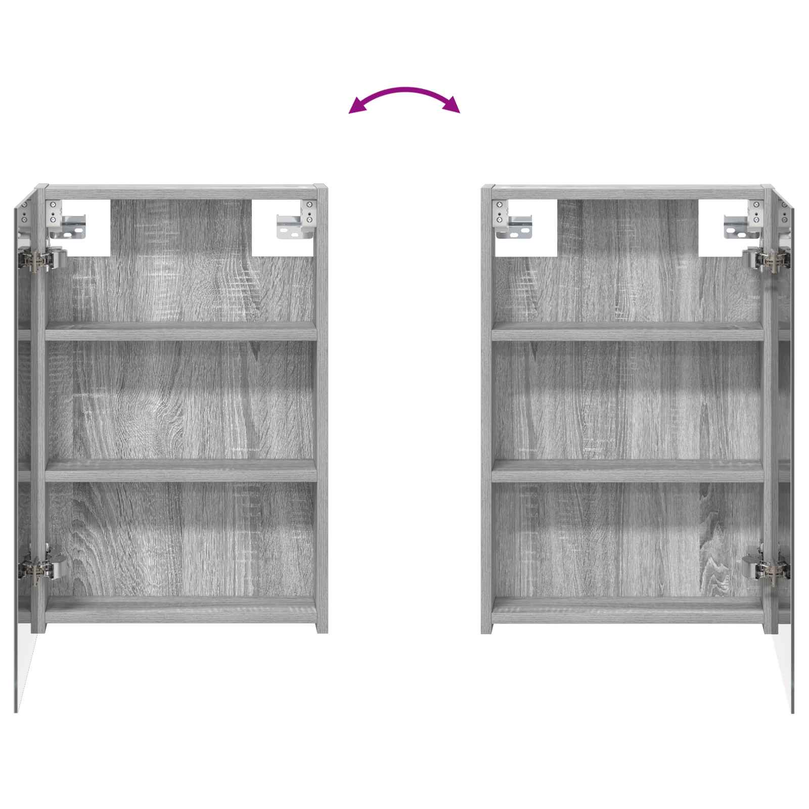 Badezimmerspiegelschrank Graues Sonoma 40 x 10,5 x 60,5 cm