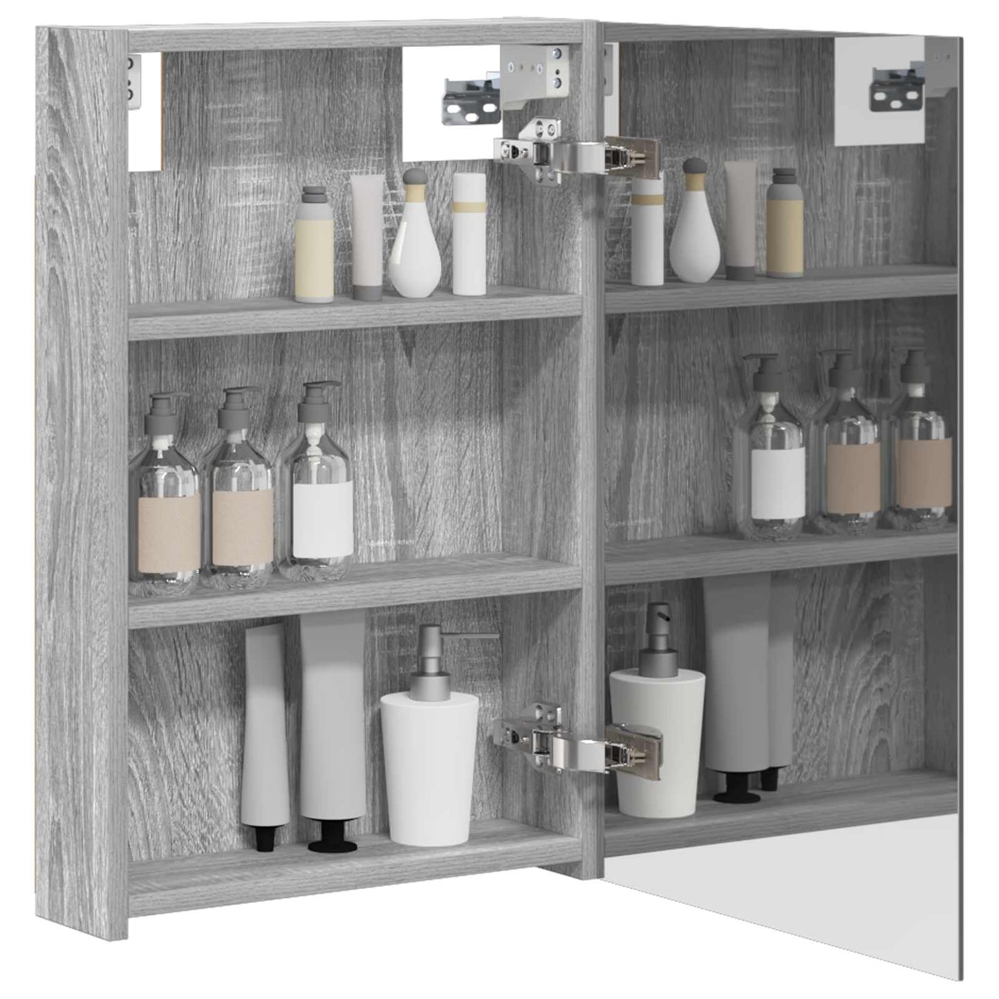 Badezimmerspiegelschrank Graues Sonoma 40 x 10,5 x 60,5 cm