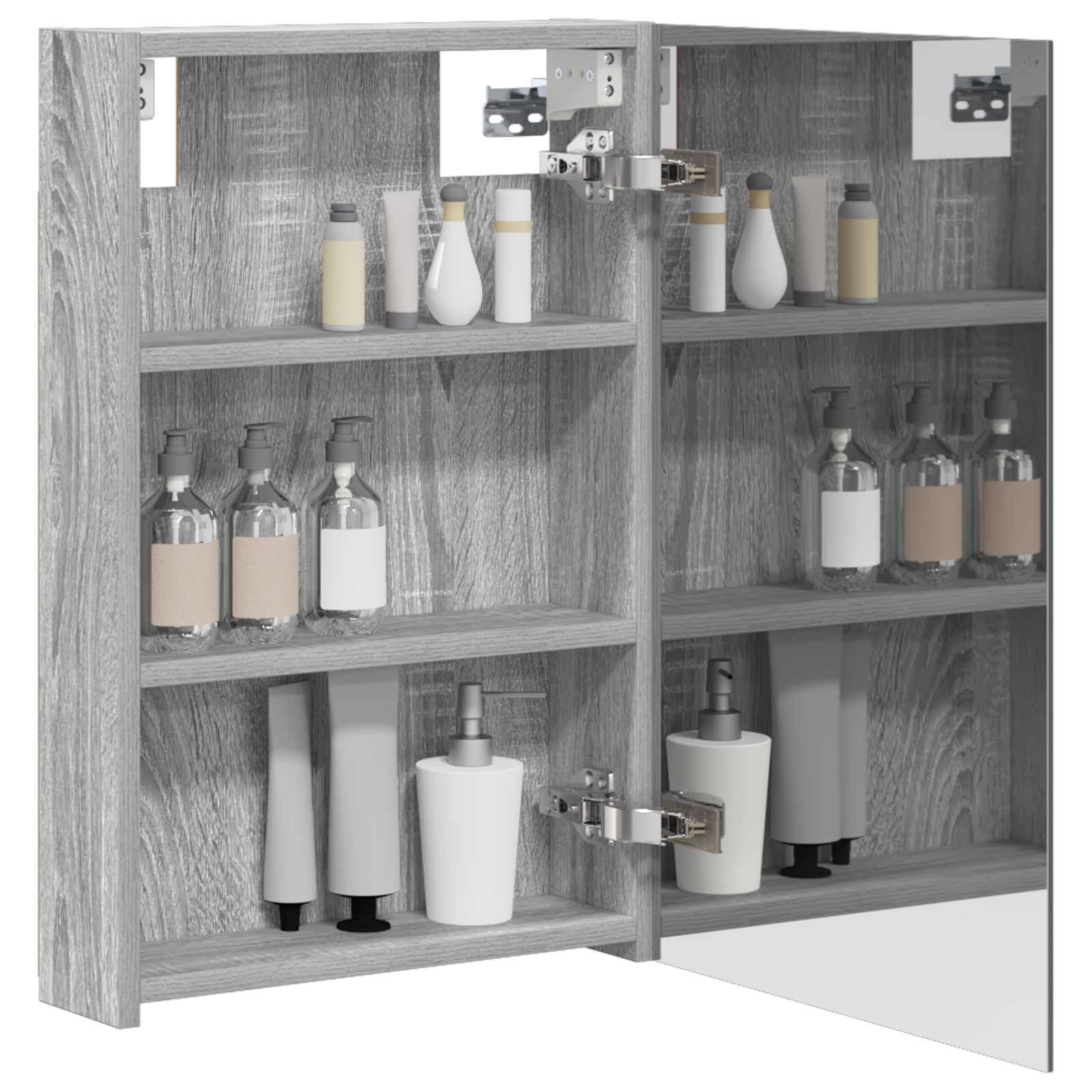 Badezimmerspiegelschrank Graues Sonoma 40 x 10,5 x 60,5 cm
