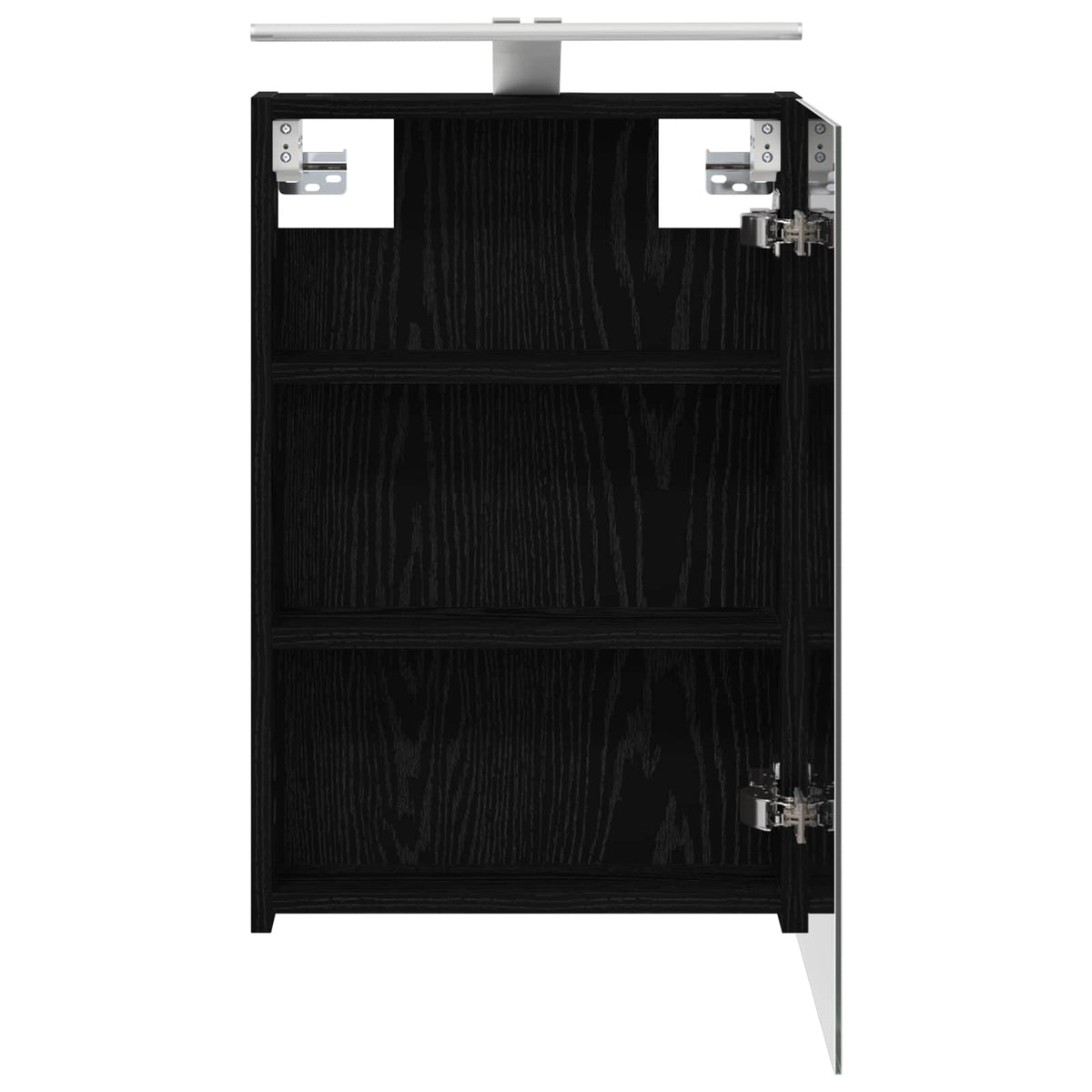 Badezimmerspiegelschrank Schwarz Eichen-Optik