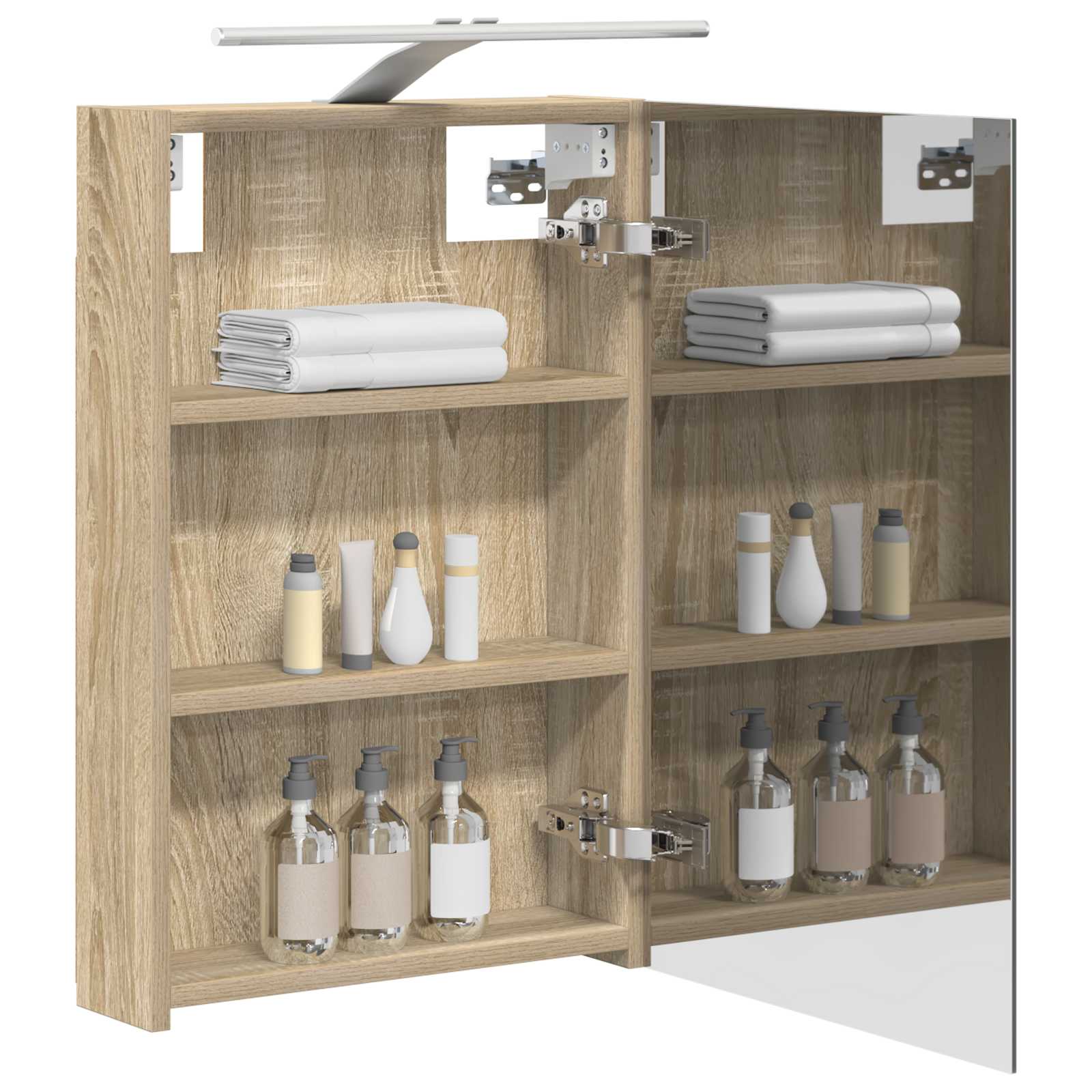 Badezimmerspiegelschrank Sonoma-Eiche 40 x 10,5 x 60,5 cm