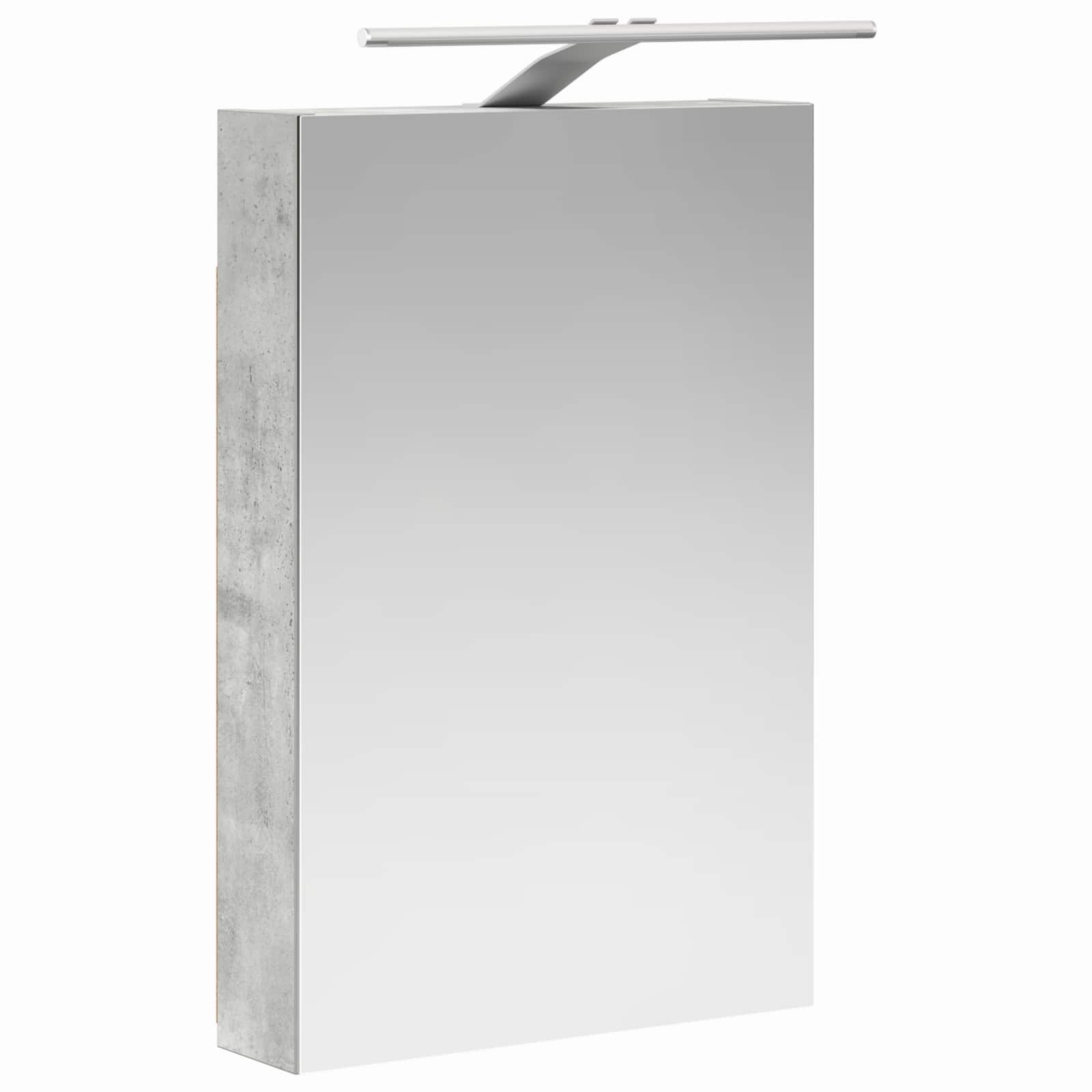 Badezimmerspiegelschrank Beton Grau 40 x 10,5 x 60,5 cm