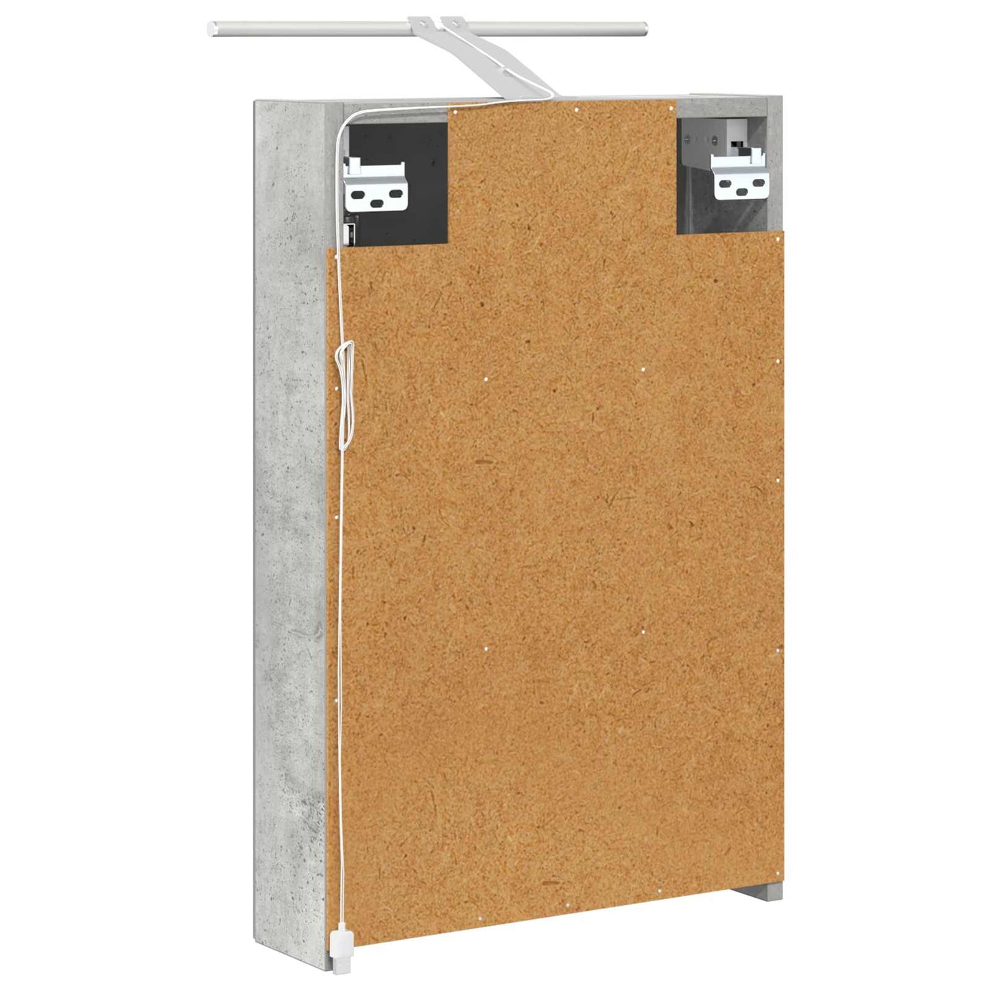 Badezimmerspiegelschrank Beton Grau 40 x 10,5 x 60,5 cm