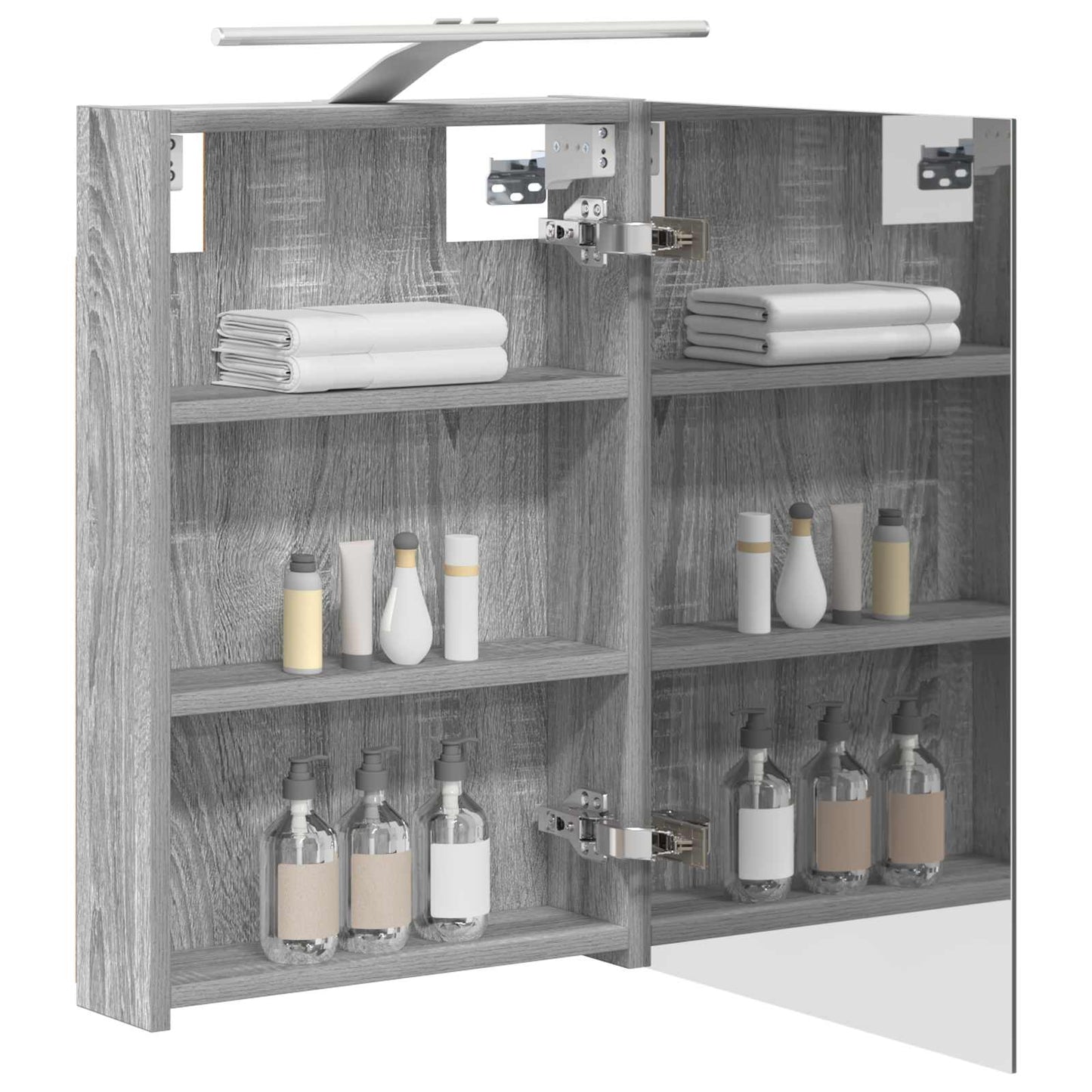 Badezimmerspiegelschrank Graues Sonoma 40 x 10,5 x 60,5 cm
