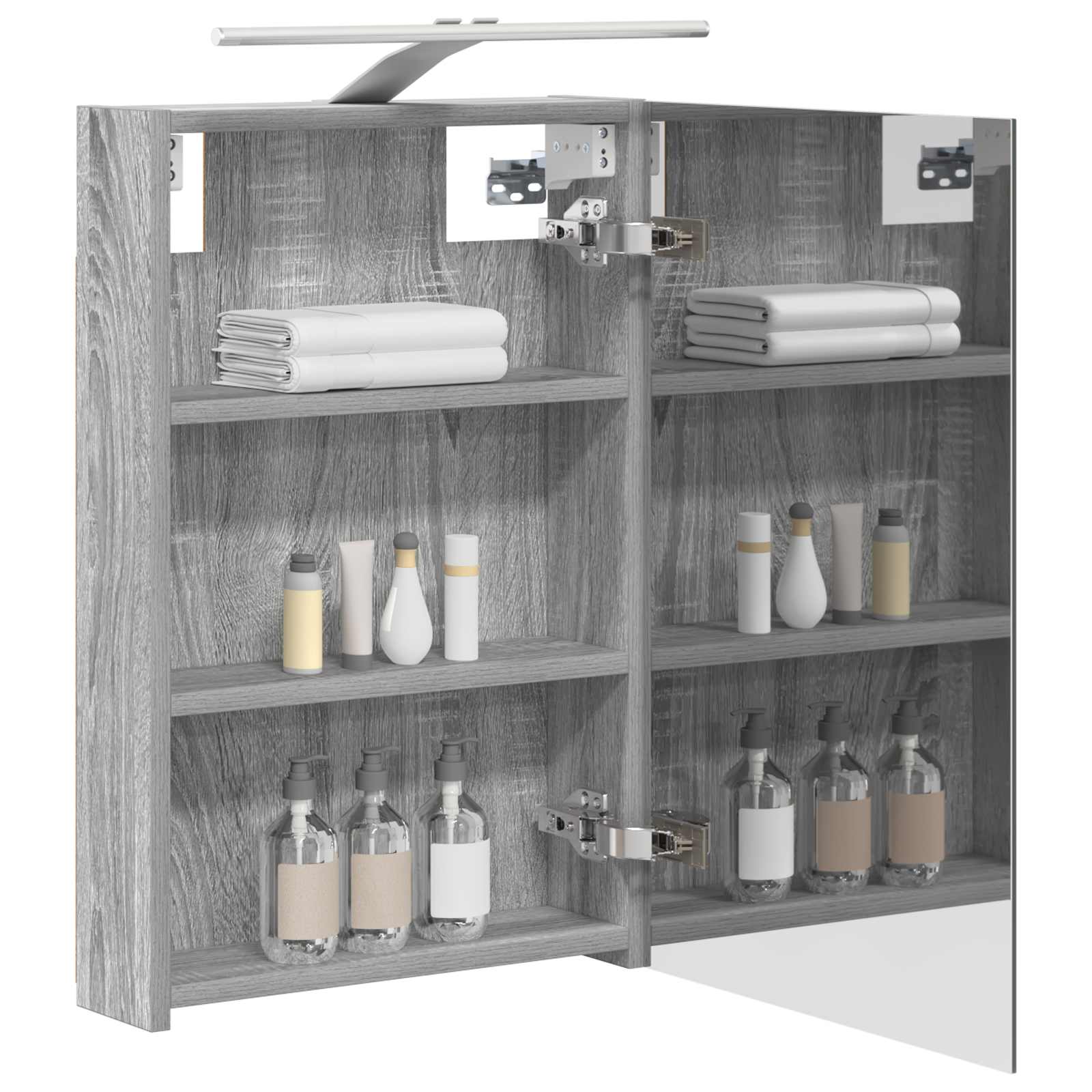 Badezimmerspiegelschrank Graues Sonoma 40 x 10,5 x 60,5 cm