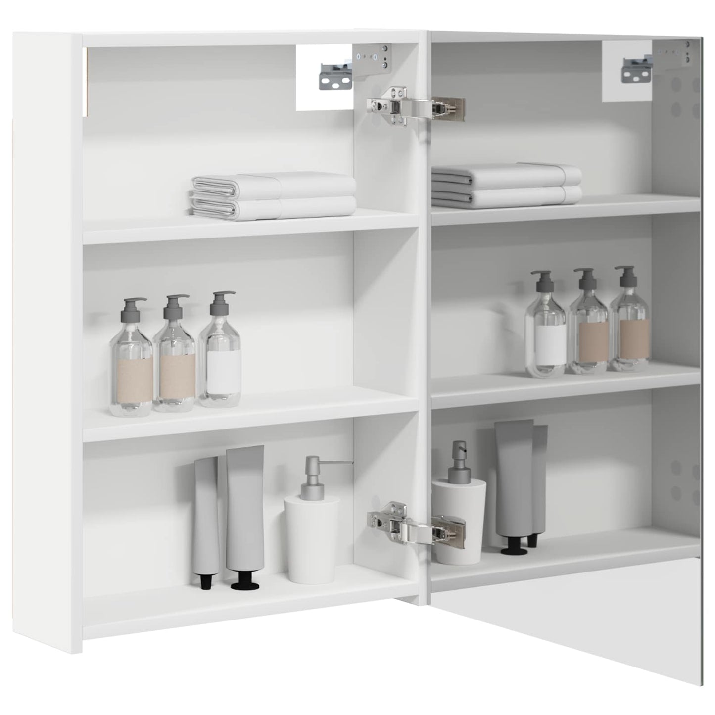 Badezimmerspiegelschrank Weiß 50 x 14,5 x 70 cm Holzwerkstoff