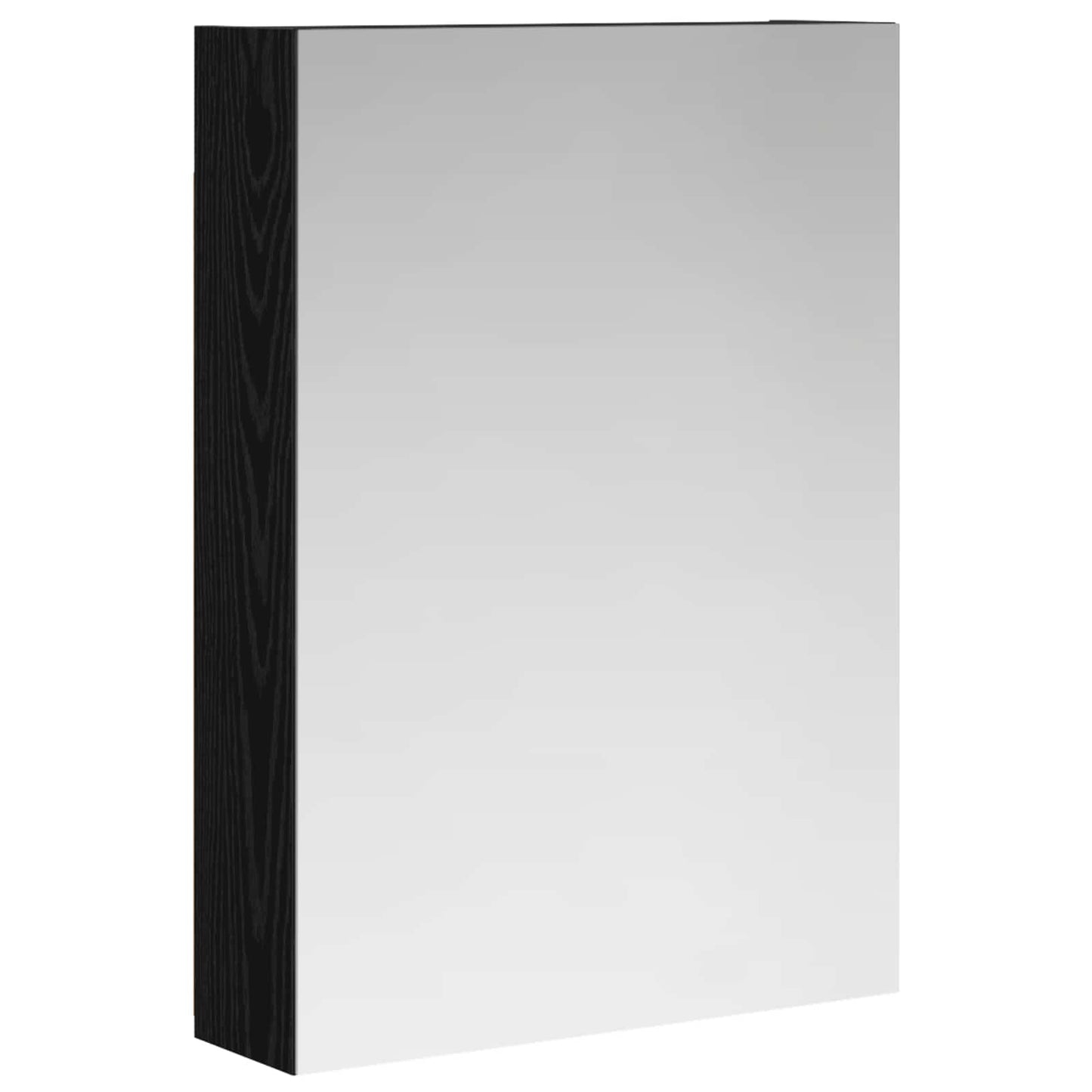 Badezimmerspiegelschrank Schwarz Eichen-Optik 50 x 14,5 x 70 cm