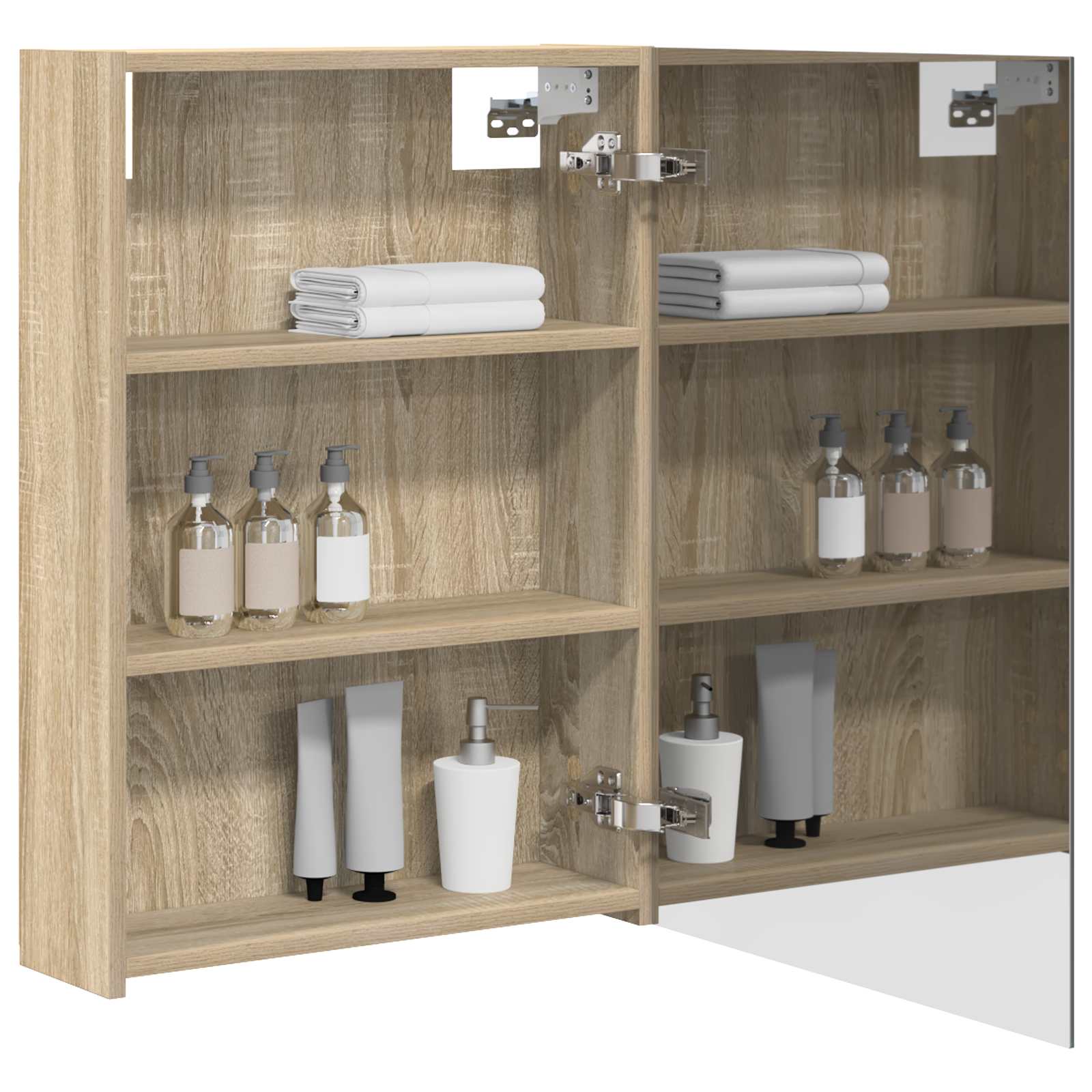 Badezimmerspiegelschrank Sonoma-Eiche 50 x 14,5 x 70 cm