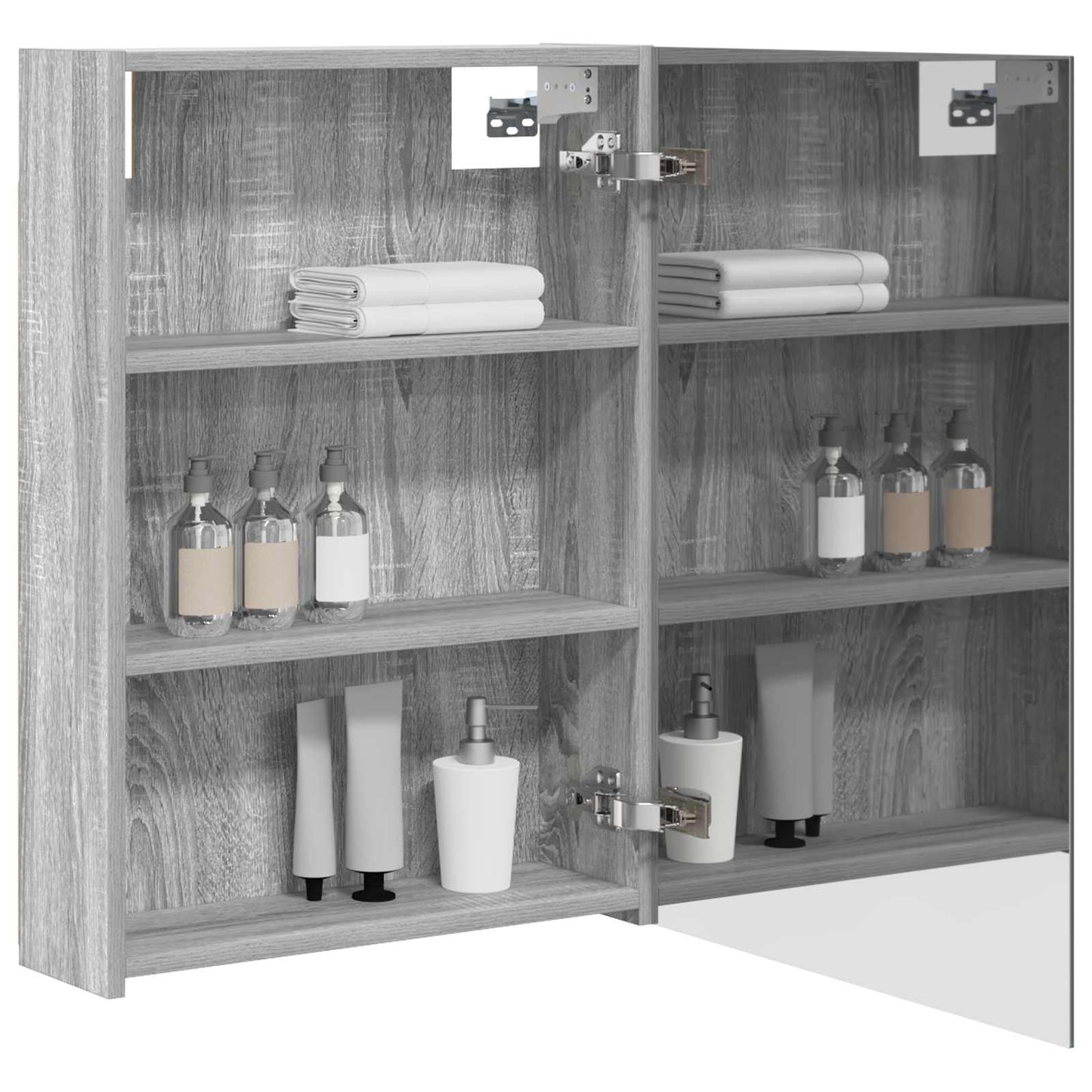 Badezimmerspiegelschrank Graues Sonoma 50 x 14,5 x 70 cm