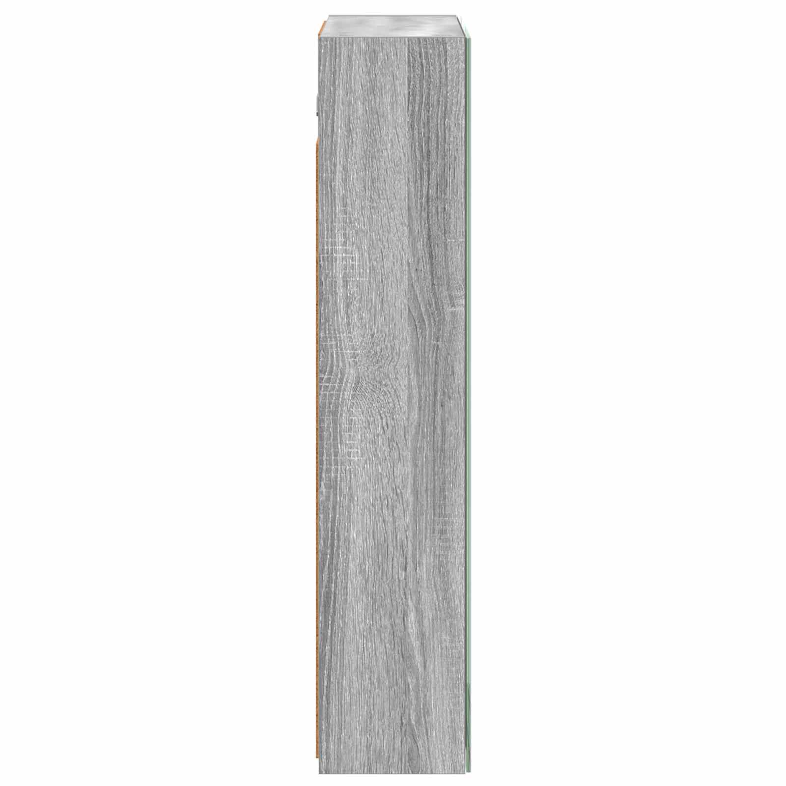 Badezimmerspiegelschrank Graues Sonoma 50 x 14,5 x 70 cm