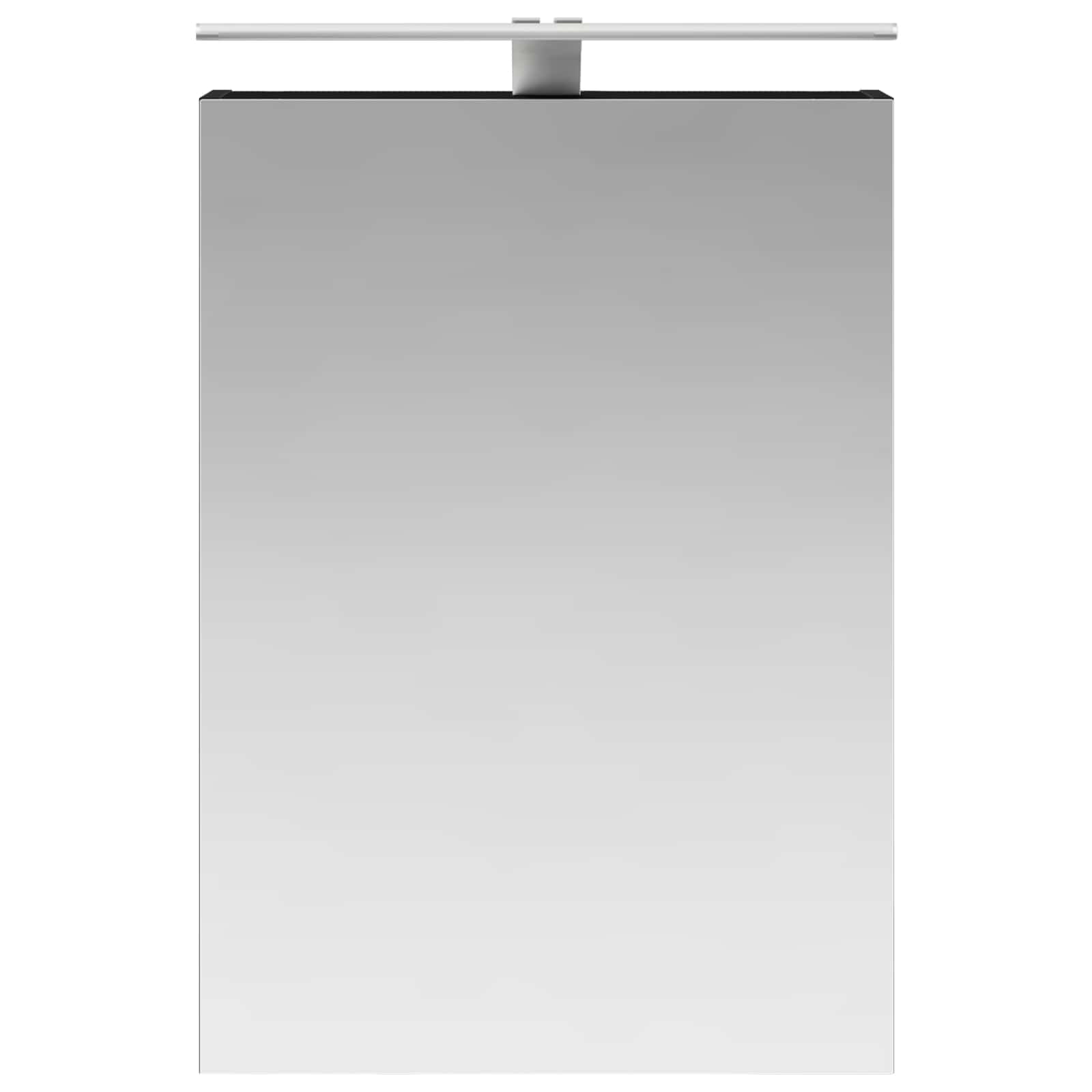 Badezimmerspiegelschrank Schwarz Eichen-Optik 50 x 14,5 x 70 cm