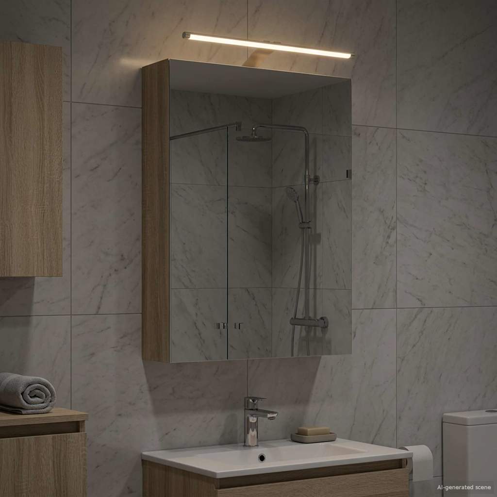 Badezimmerspiegelschrank Sonoma-Eiche 50 x 14,5 x 70 cm